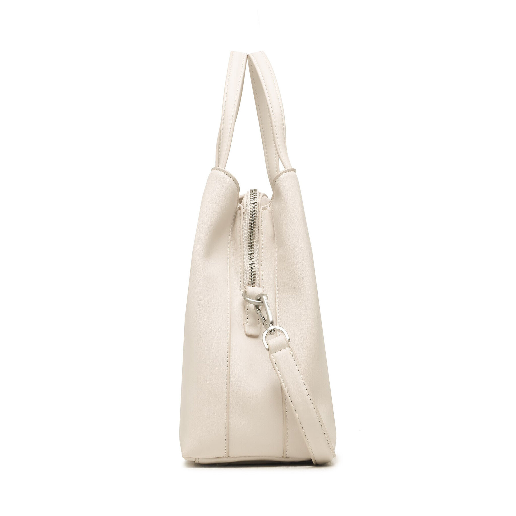 Calvin Klein Дамска чанта Ck Must Tote Md K60K610925 Екрю - Pepit.bg