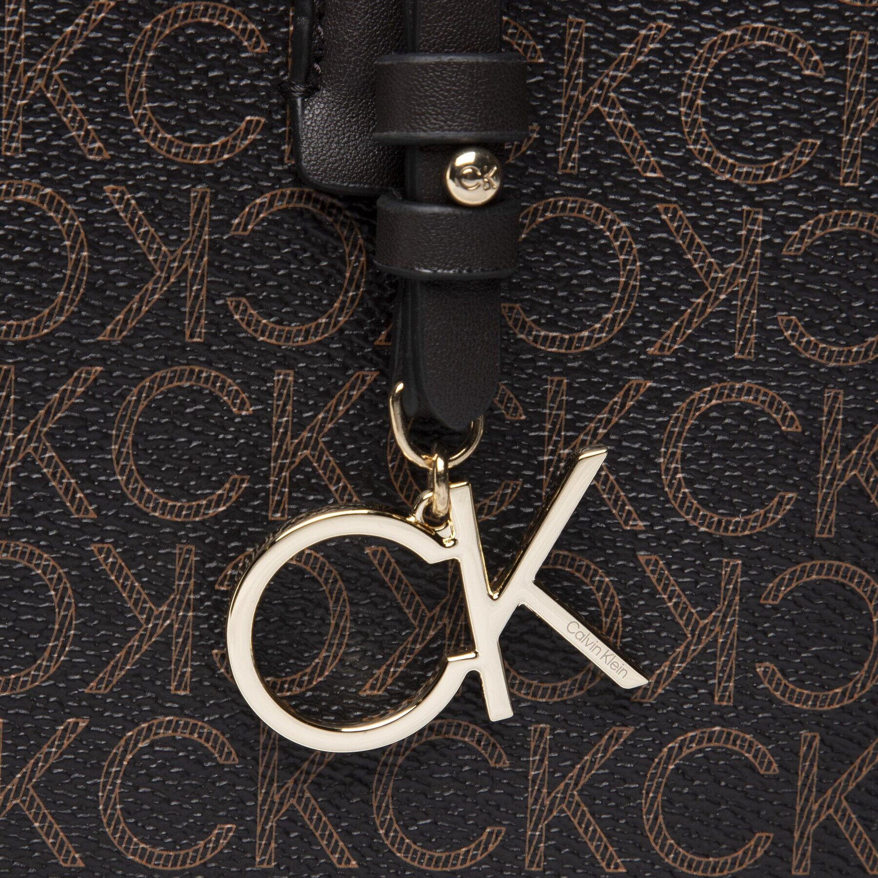 Calvin Klein Дамска чанта Ck Must Tote Mono K60K609886 Кафяв - Pepit.bg