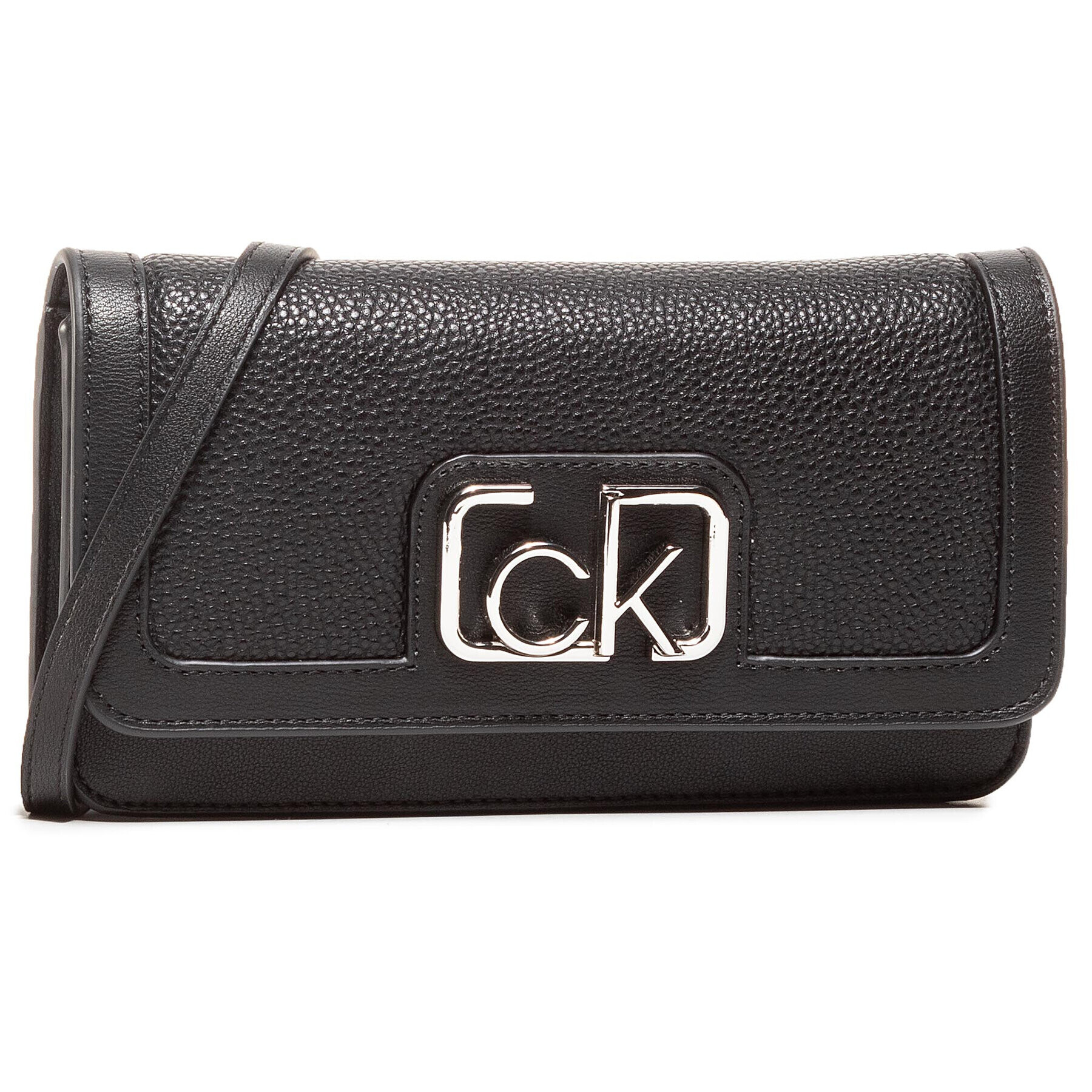 Calvin Klein Дамска чанта Clutch K60K607090 Черен - Pepit.bg