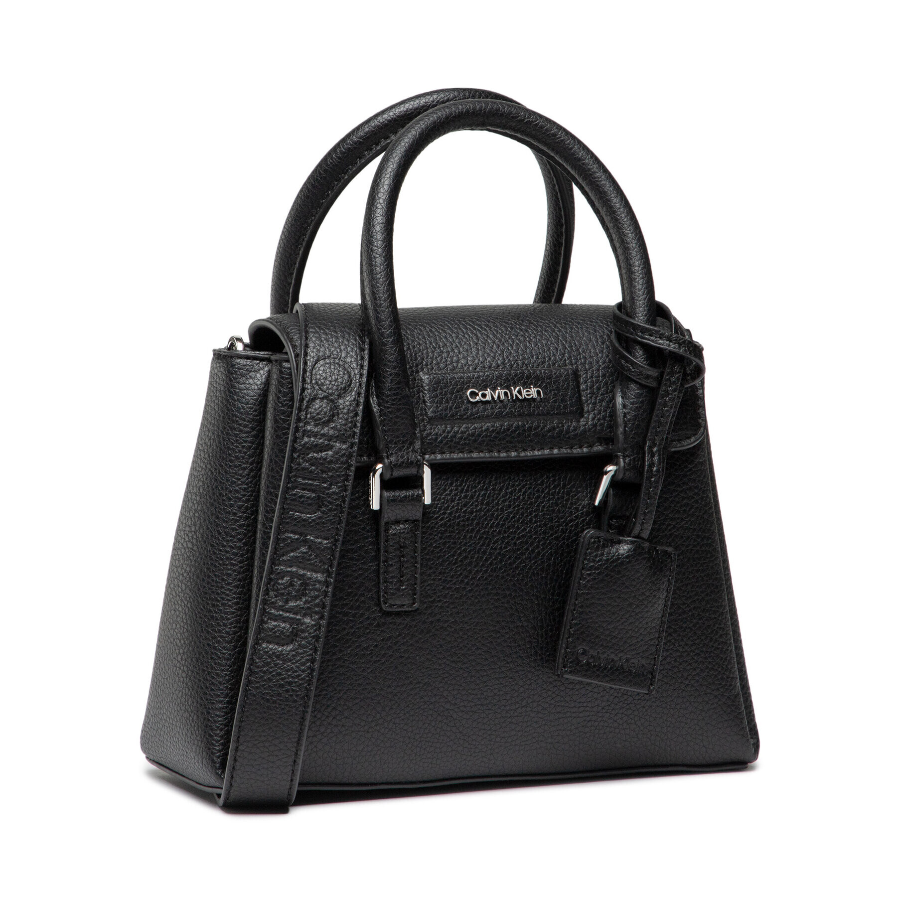 Calvin Klein Дамска чанта Dressed Mini Tote W Flap K60K609691 Черен - Pepit.bg