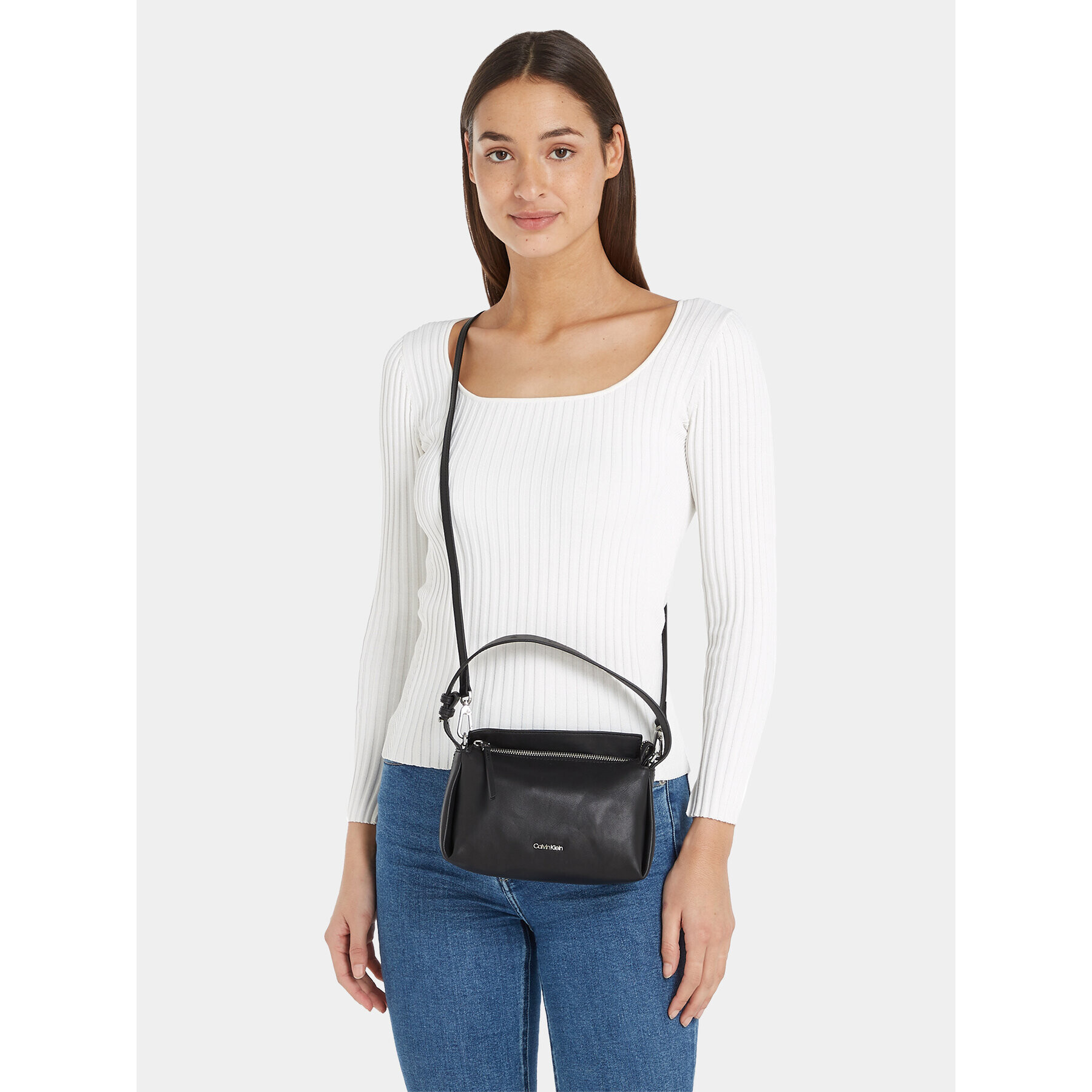 Calvin Klein Дамска чанта Elevated Soft Mini Bag K60K611305 Черен - Pepit.bg