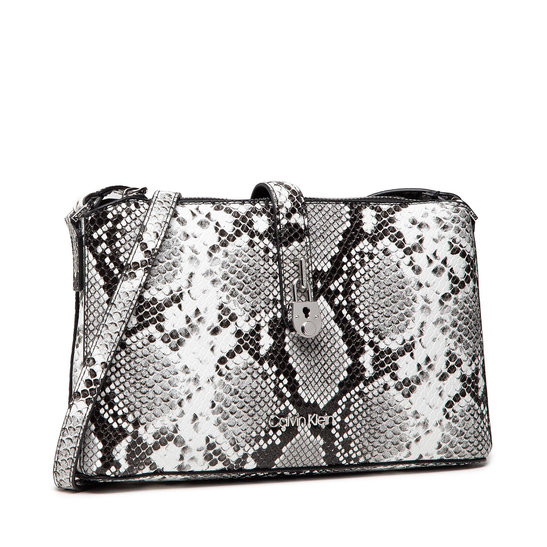 Calvin Klein Дамска чанта Ew Xbody Python K60K608340 Сив - Pepit.bg