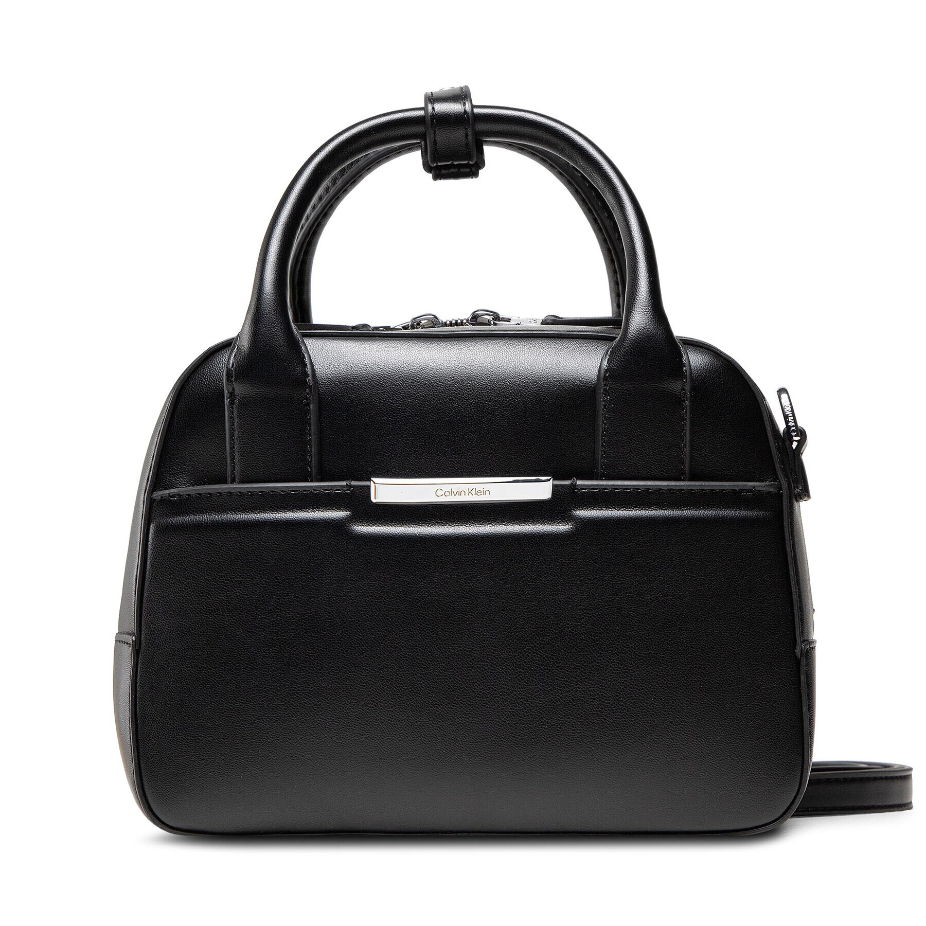 Calvin Klein Дамска чанта Focused Bowling Bag Sm K60K608418 Черен - Pepit.bg