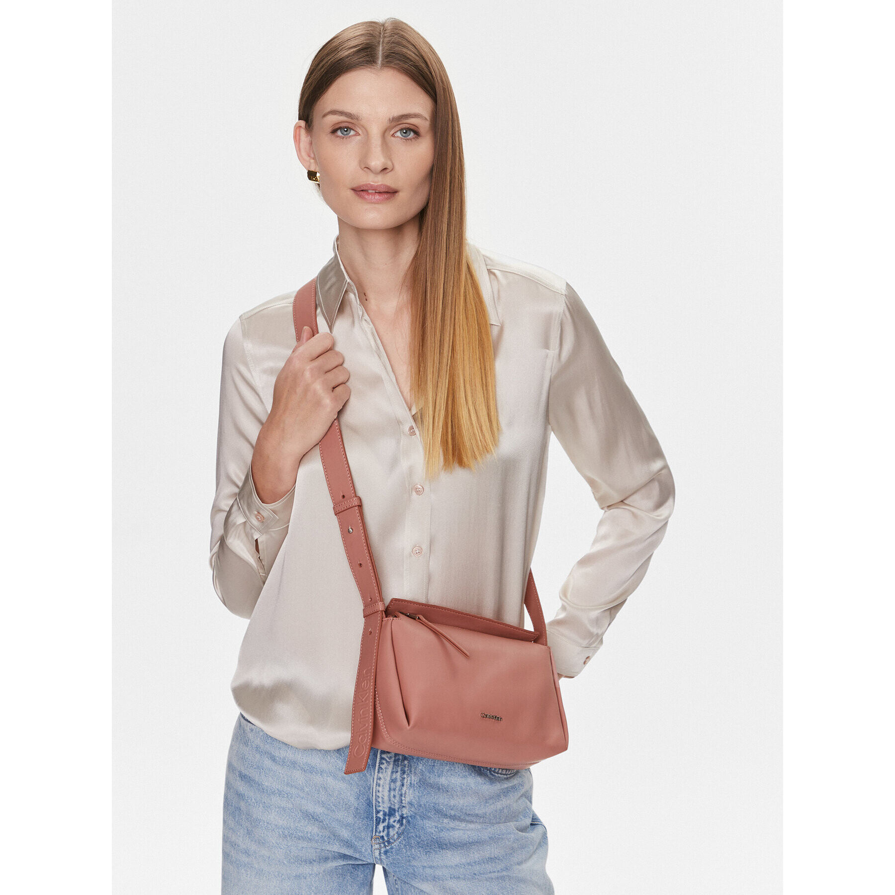 Calvin Klein Дамска чанта Gracie Mini Crossbody K60K611346 Розов - Pepit.bg