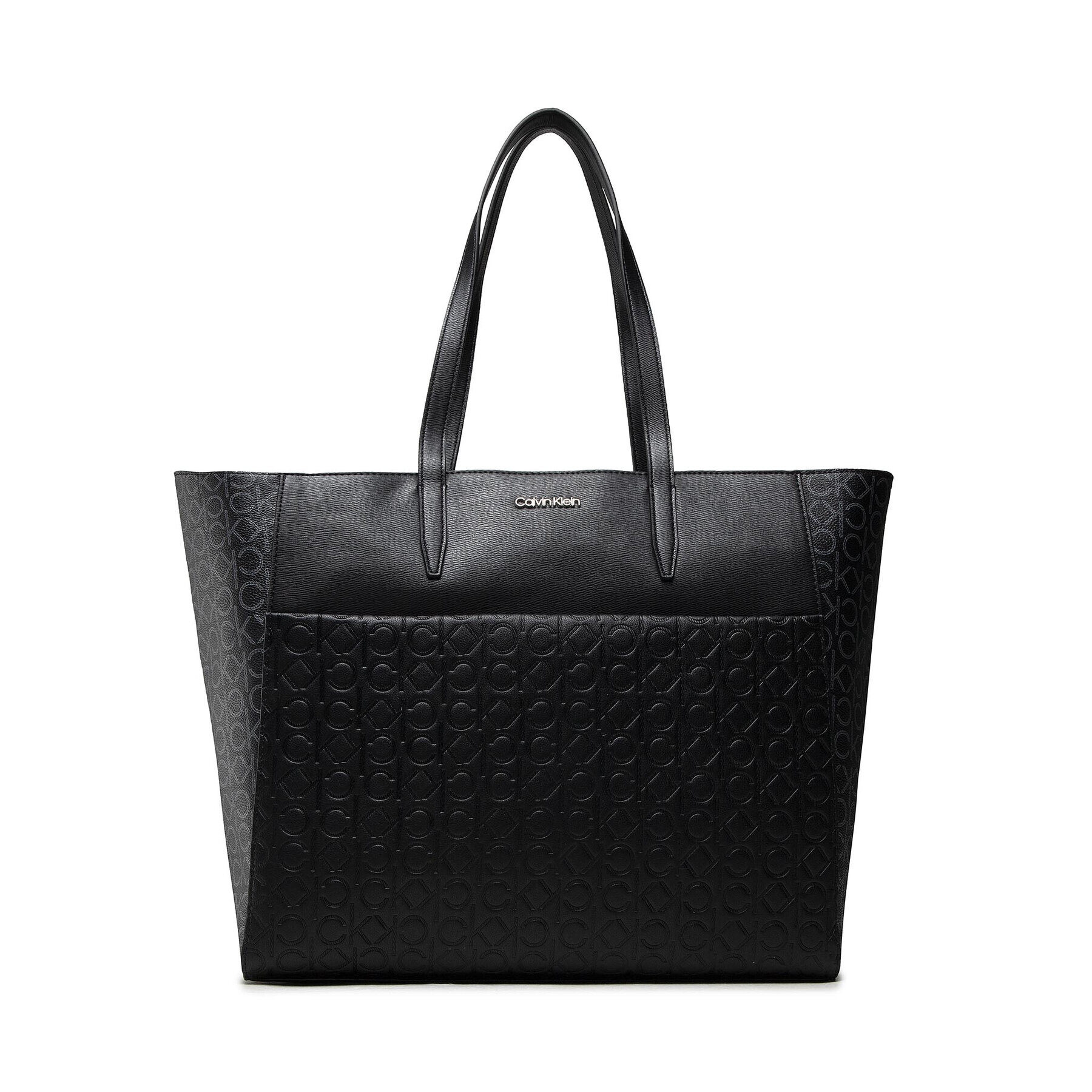 Calvin Klein Дамска чанта K60K608423 Черен - Pepit.bg