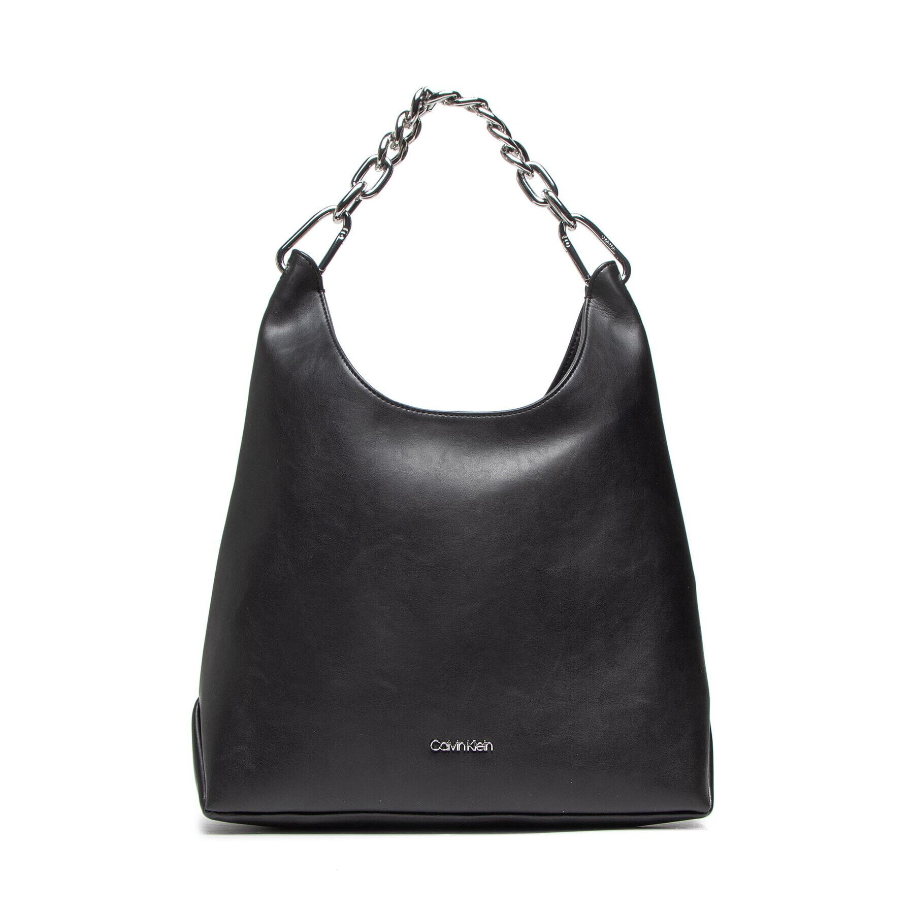 Calvin Klein Дамска чанта Linked Hobo K60K608740 Черен - Pepit.bg