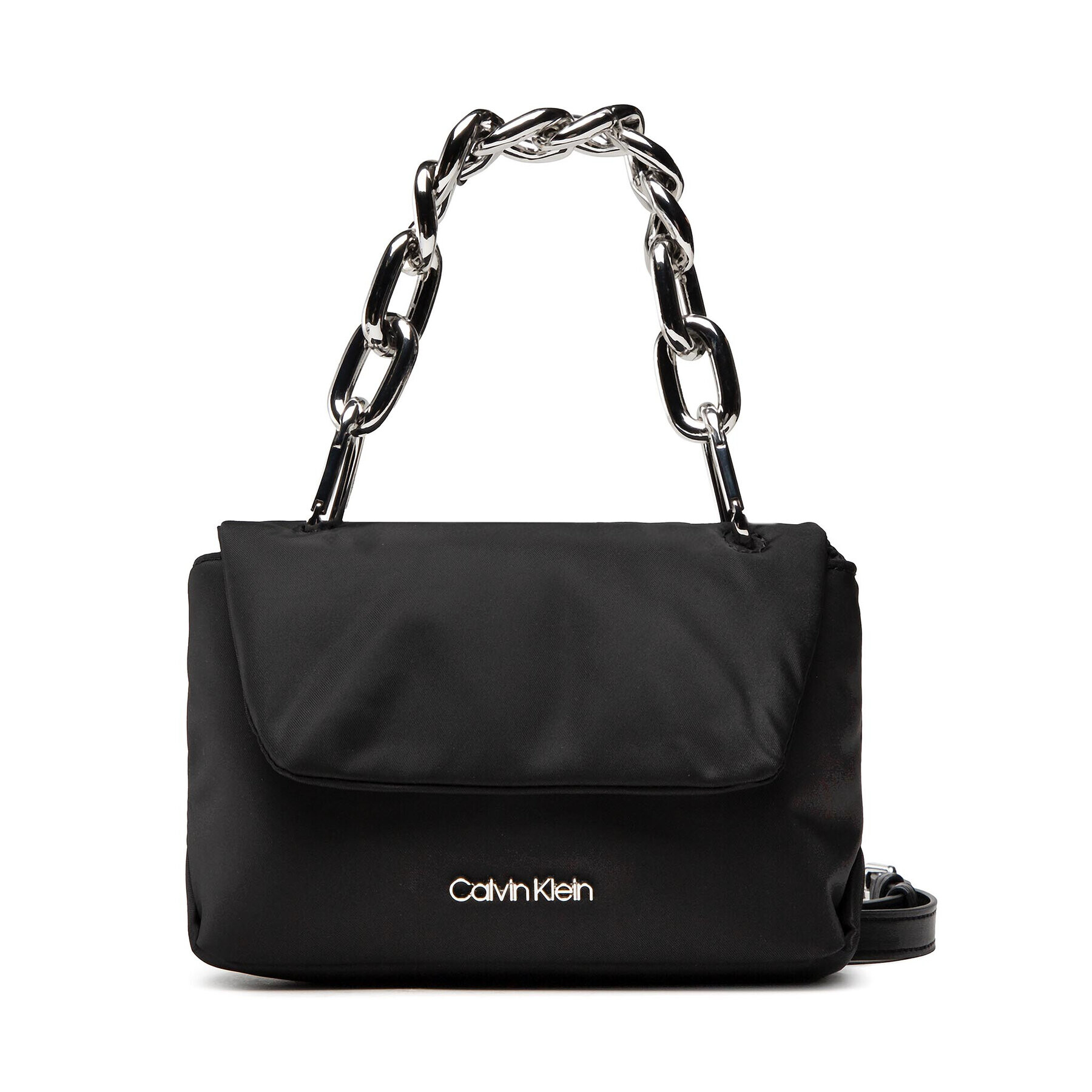 Calvin Klein Дамска чанта Linked Xbody Nylon K60K608904 Черен - Pepit.bg