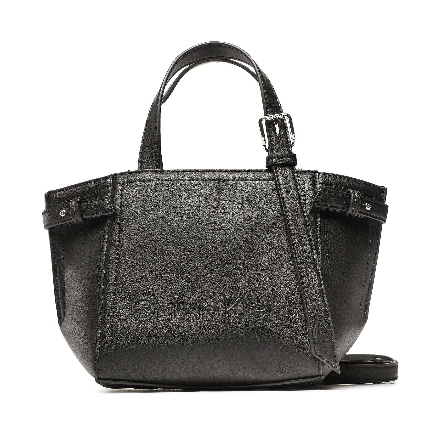 Calvin Klein Дамска чанта Minimal Hardware Mini Tote K60K609847 Черен - Pepit.bg