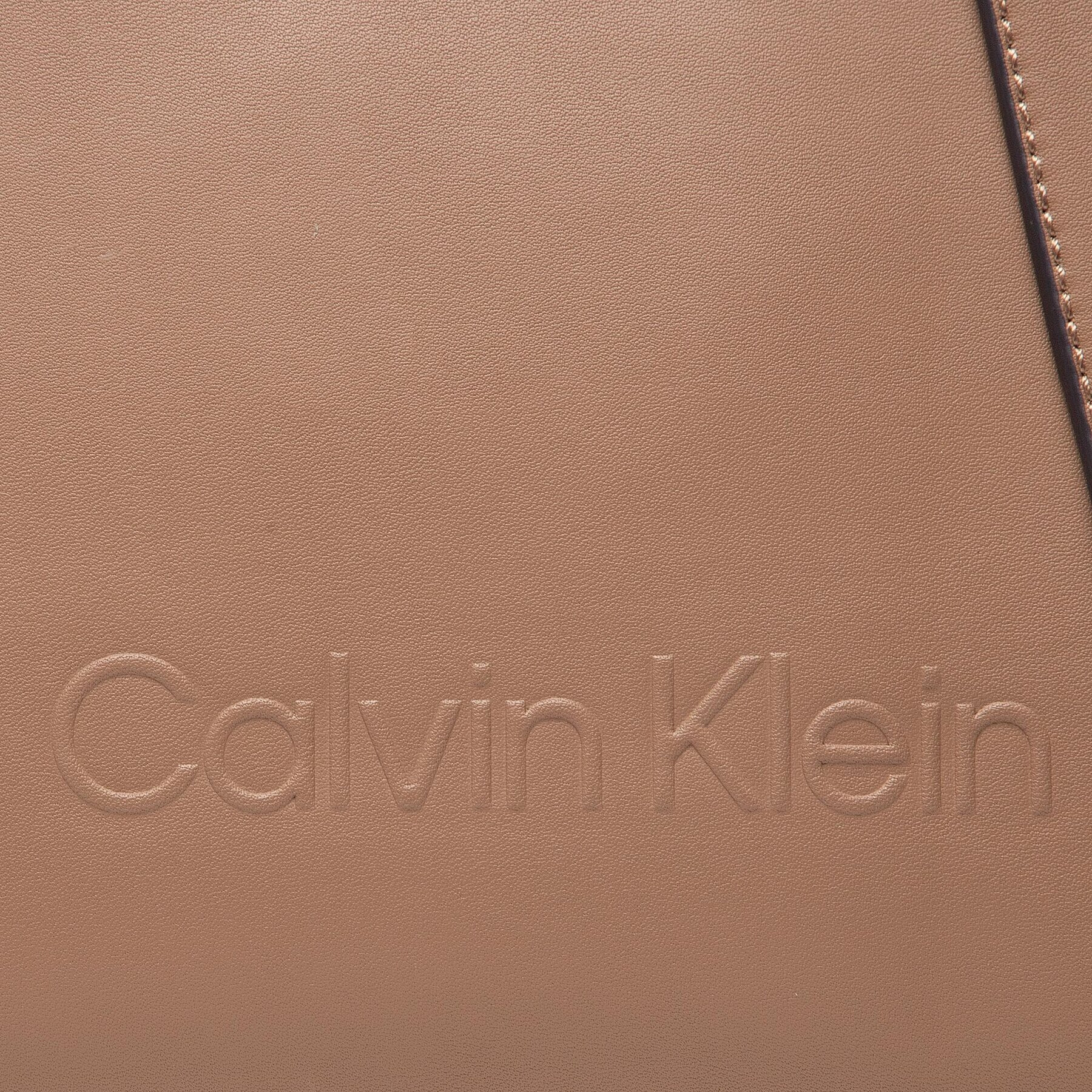 Calvin Klein Дамска чанта Minimal Hardware Mini Tote K60K609847 Кафяв - Pepit.bg