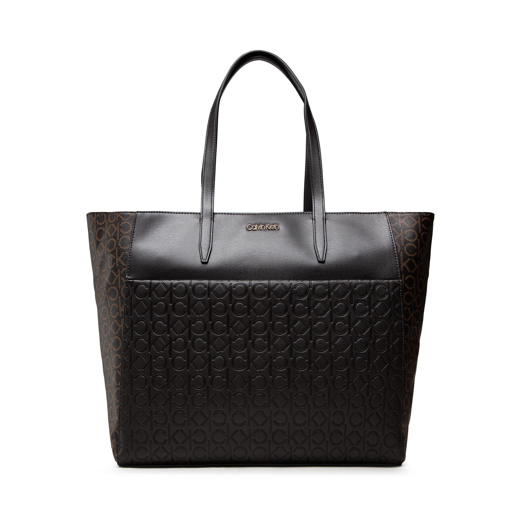 Calvin Klein Дамска чанта Mono Mix Shopper W/Laptop Pouch K60K608423 Черен - Pepit.bg