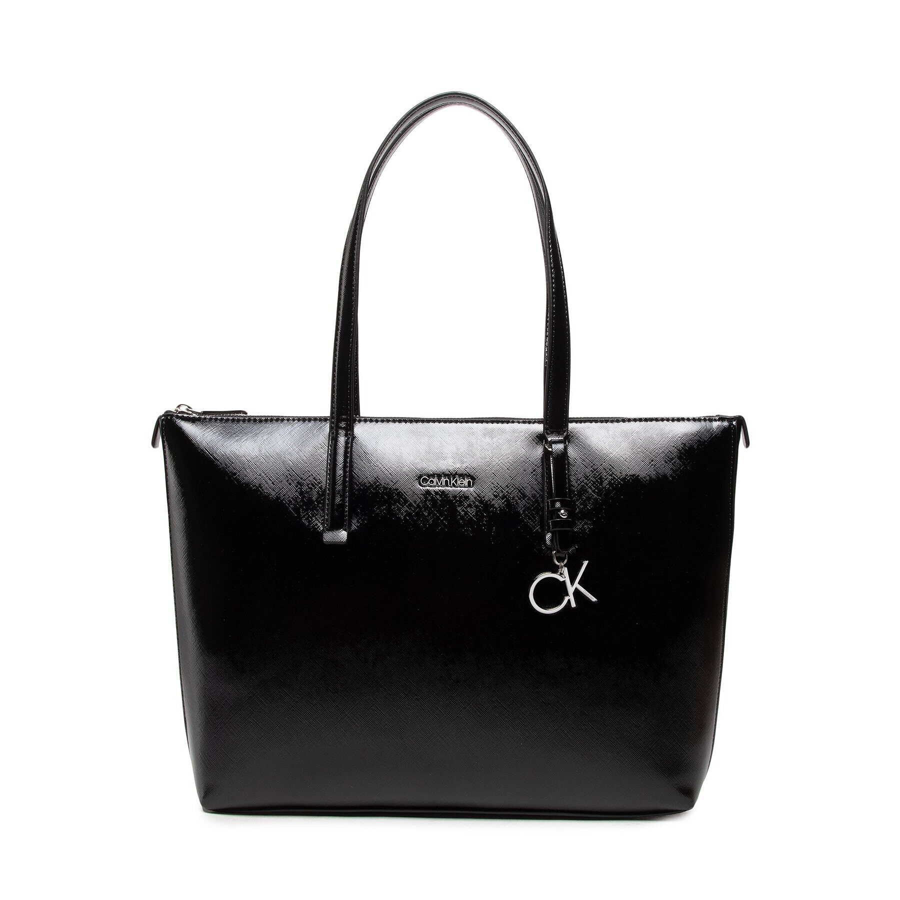 Calvin Klein Дамска чанта Must Shopper Md Saffiano K60K609885 Черен - Pepit.bg