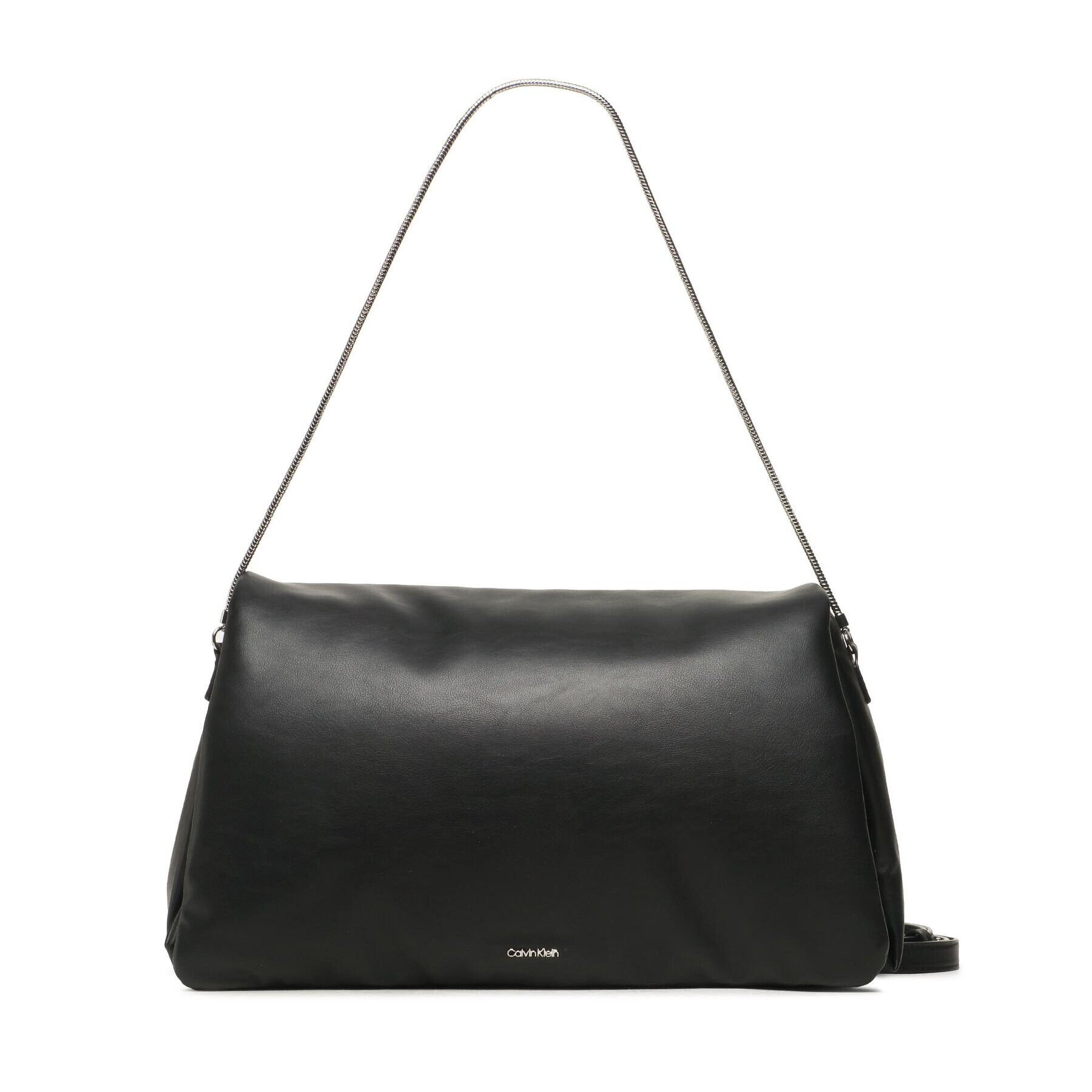 Calvin Klein Дамска чанта Puffed Shoulder Bag K60K611020 Черен - Pepit.bg