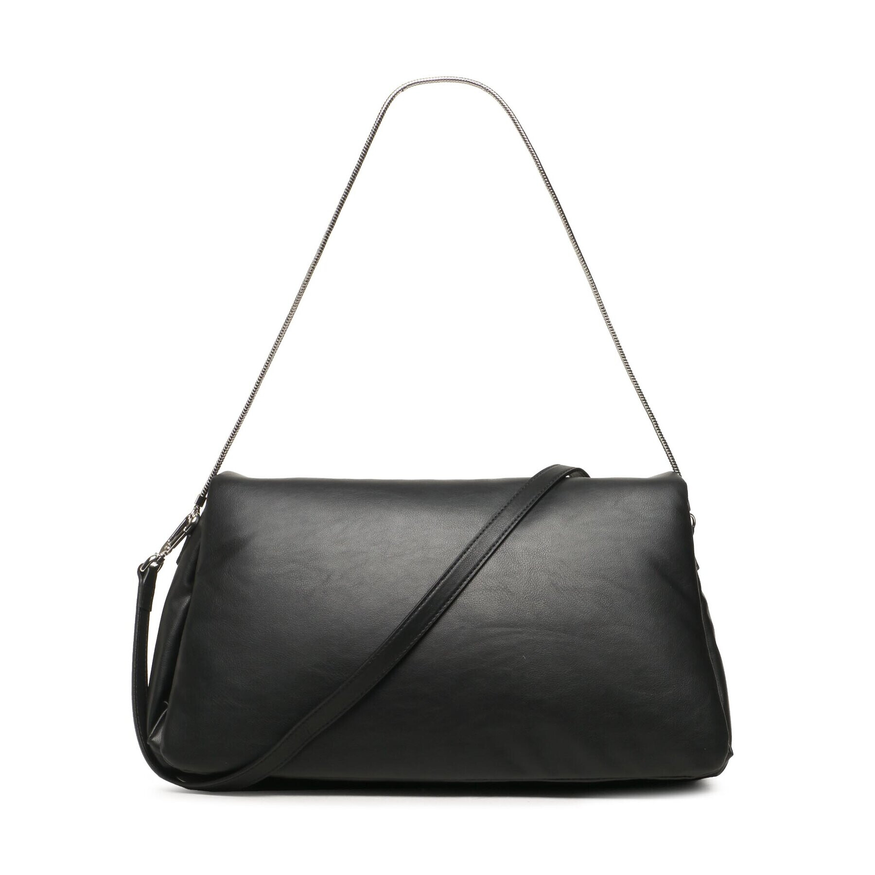 Calvin Klein Дамска чанта Puffed Shoulder Bag K60K611020 Черен - Pepit.bg