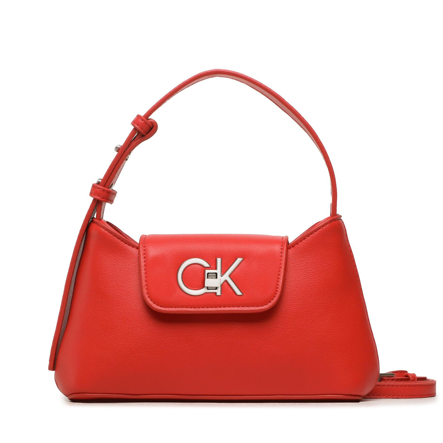 Calvin Klein Дамска чанта Re-Lock Crossbody W/Flap Sm K60K610770 Червен - Pepit.bg