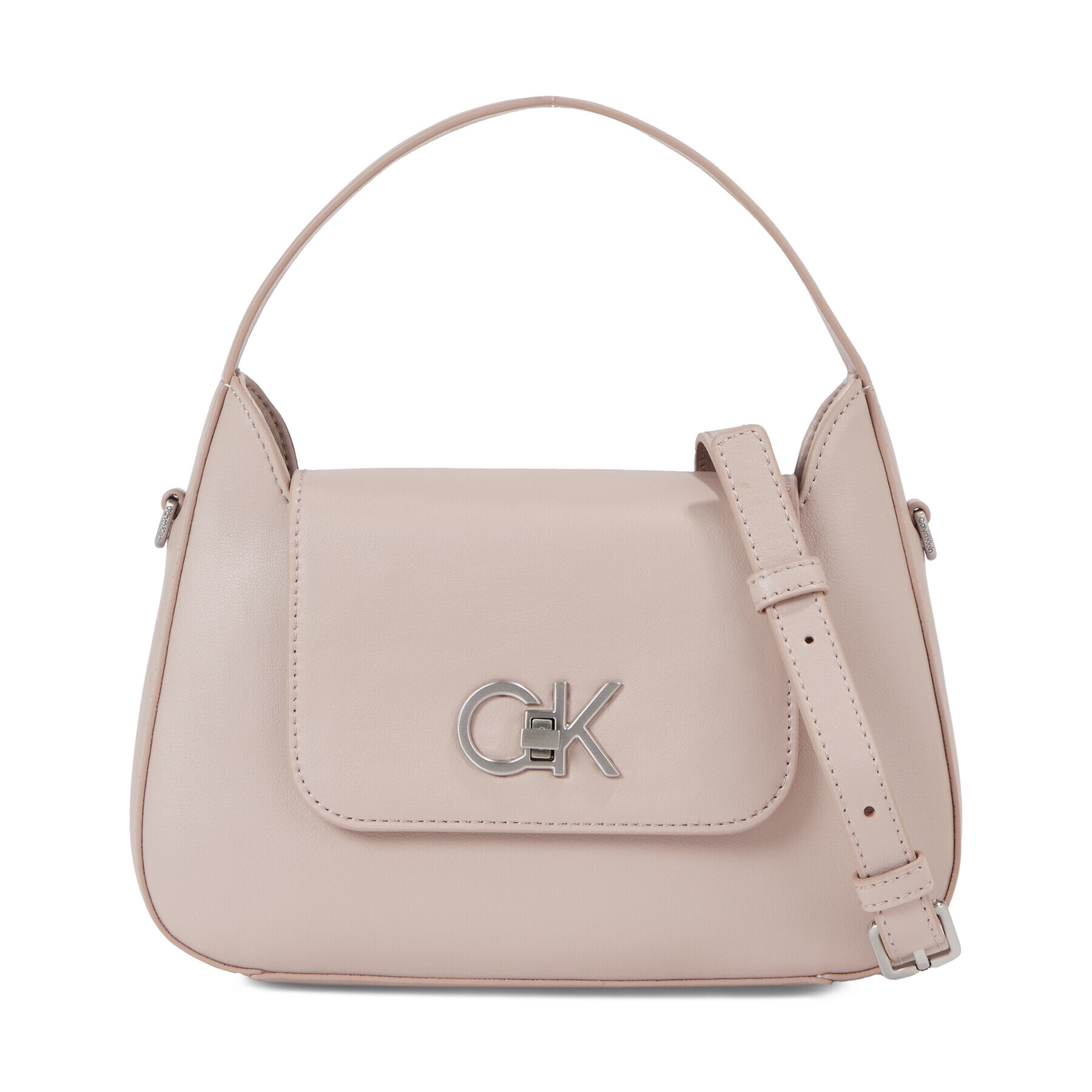 Calvin Klein Дамска чанта Re-Lock Crossbody W/Flap Sm K60K610770 Сив - Pepit.bg