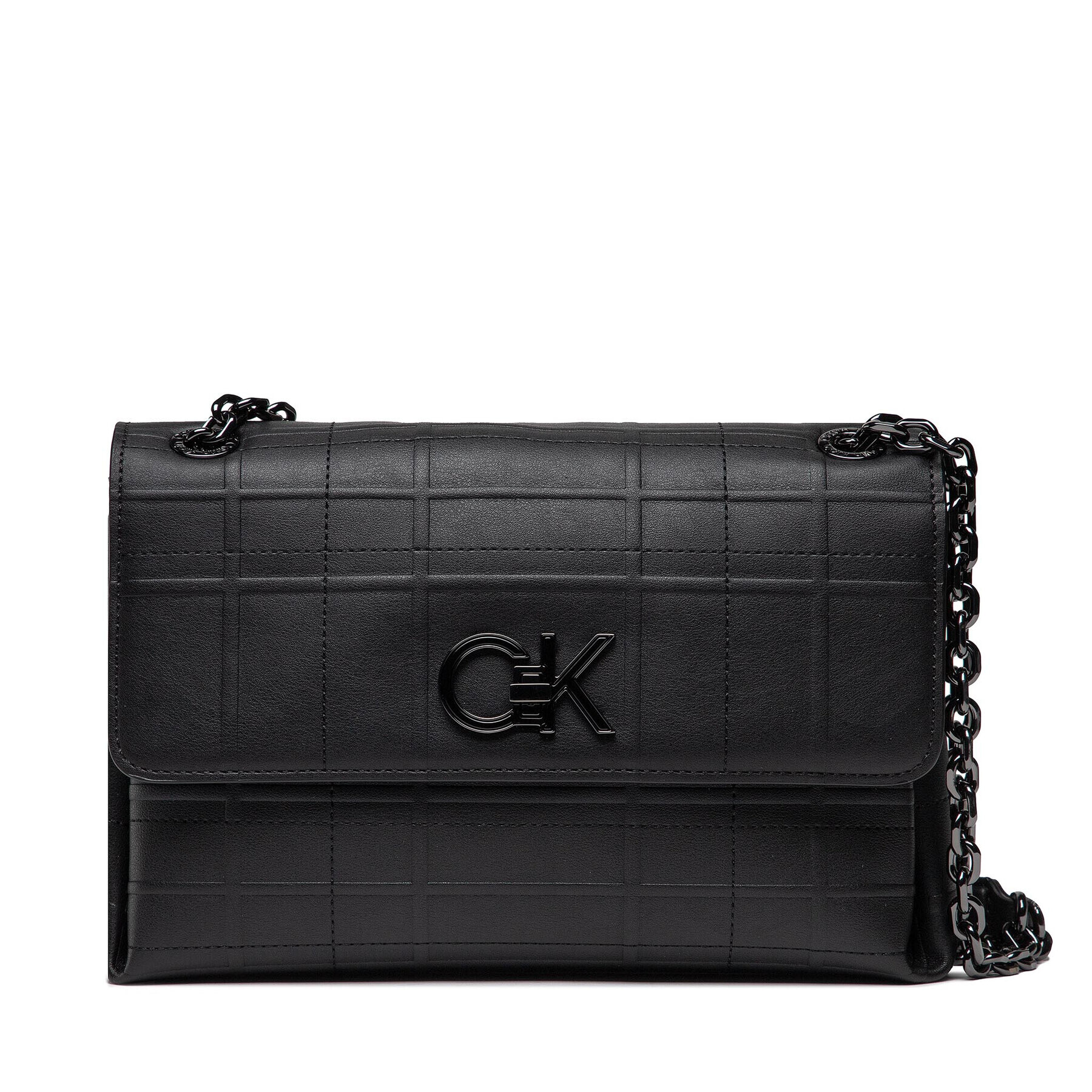 Calvin Klein Дамска чанта Re-Lock Ew Conv Xbody Quilt K60K609682 Черен - Pepit.bg