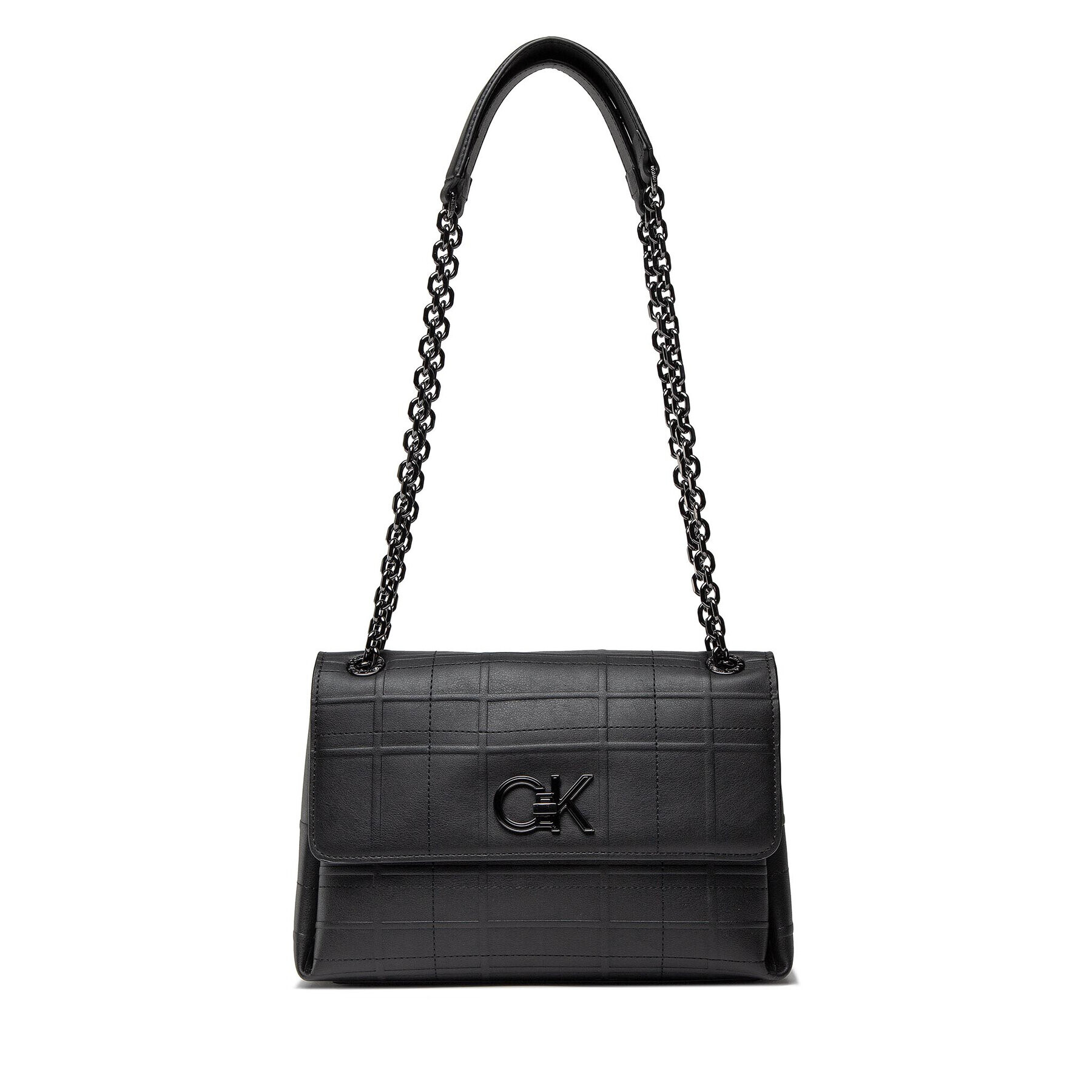 Calvin Klein Дамска чанта Re-Lock Ew Conv Xbody Quilt K60K609682 Черен - Pepit.bg