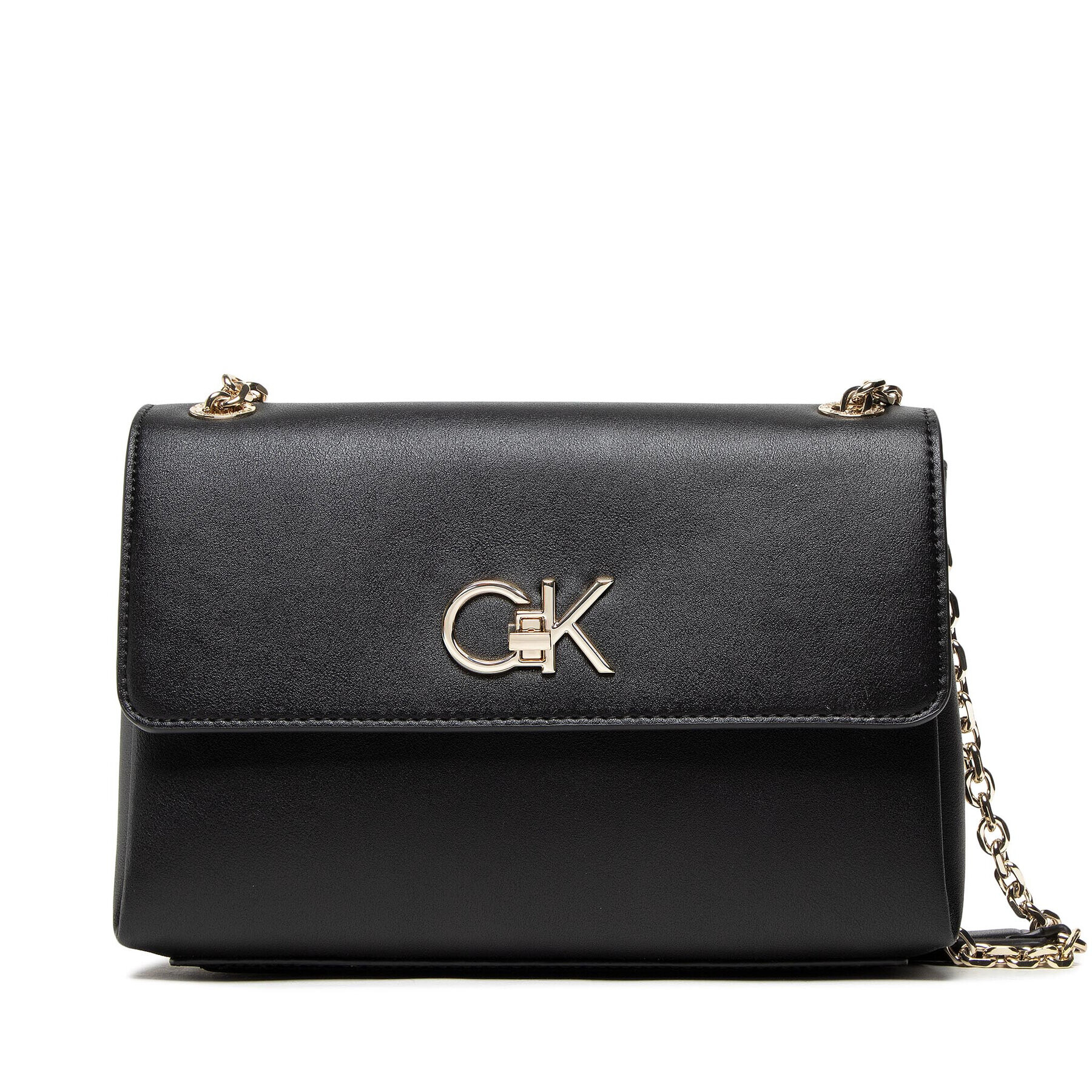 Calvin Klein Дамска чанта Re-Lock Ew Cony Crossbody K60K609624 Черен - Pepit.bg