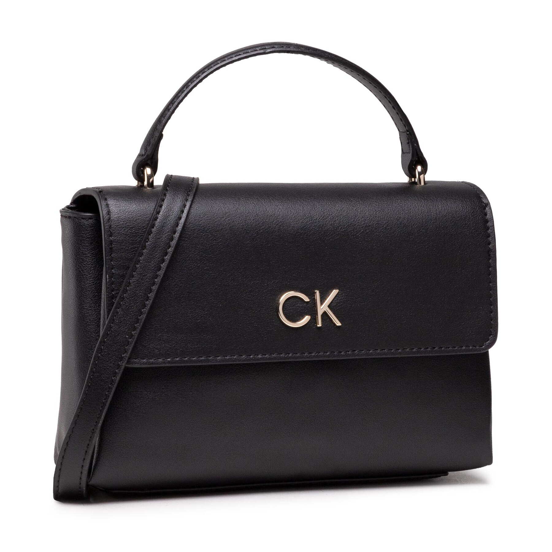 Calvin Klein Дамска чанта Re-Lock Mini Top H Bag K60K608878 Черен - Pepit.bg