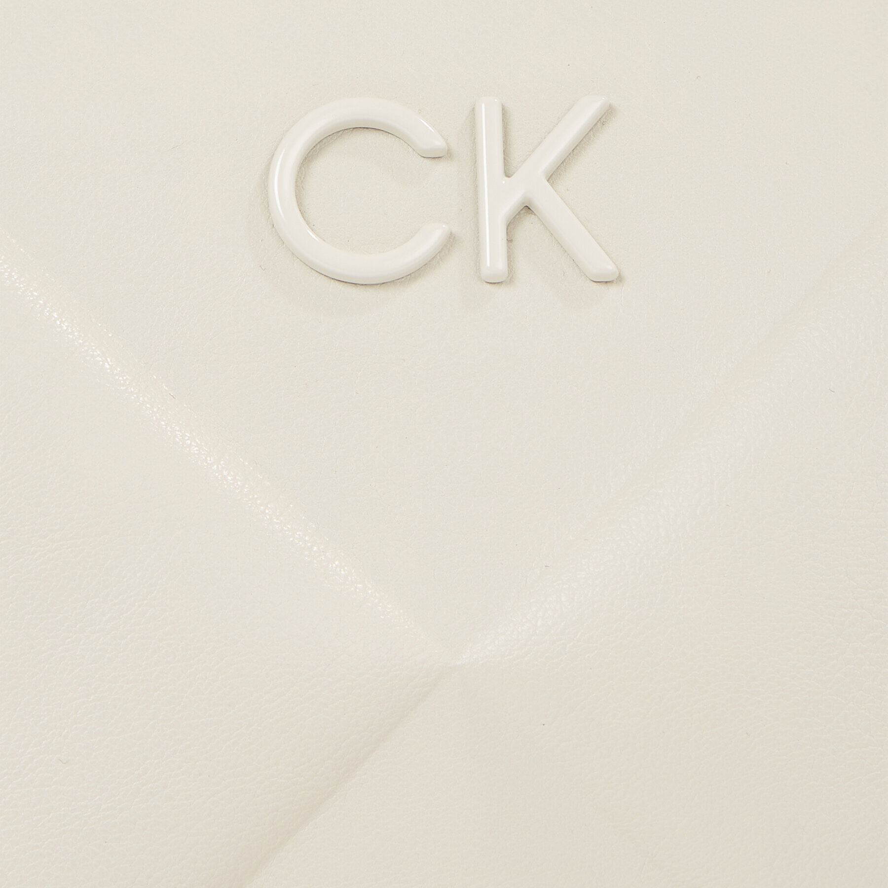 Calvin Klein Дамска чанта Re-Lock Quilt Crossbody K60K611042 Екрю - Pepit.bg