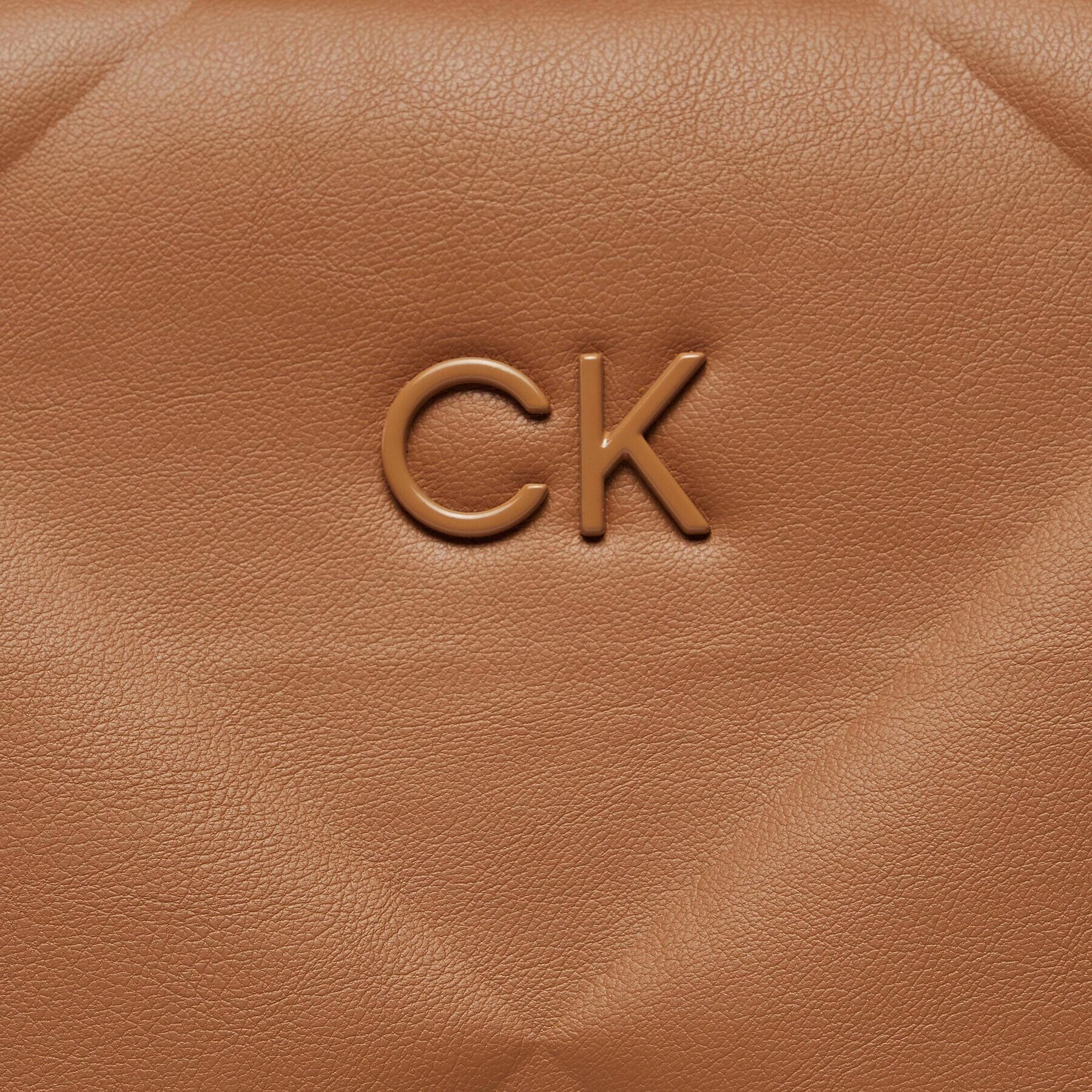 Calvin Klein Дамска чанта Re-Lock Quilt Tote Lg K60K610761 Кафяв - Pepit.bg