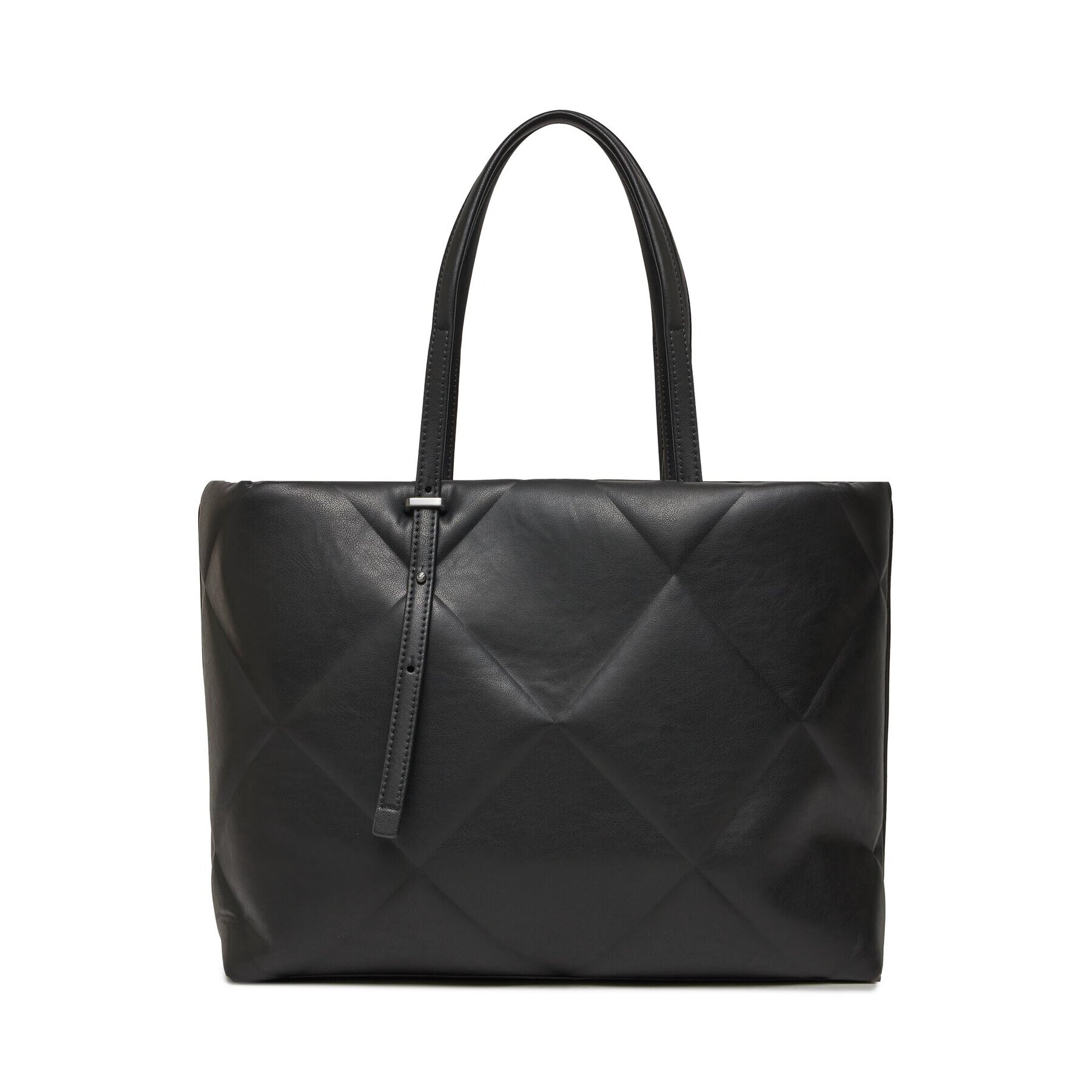 Calvin Klein Дамска чанта Re-Lock Quilt Tote Lg K60K611339 Черен - Pepit.bg