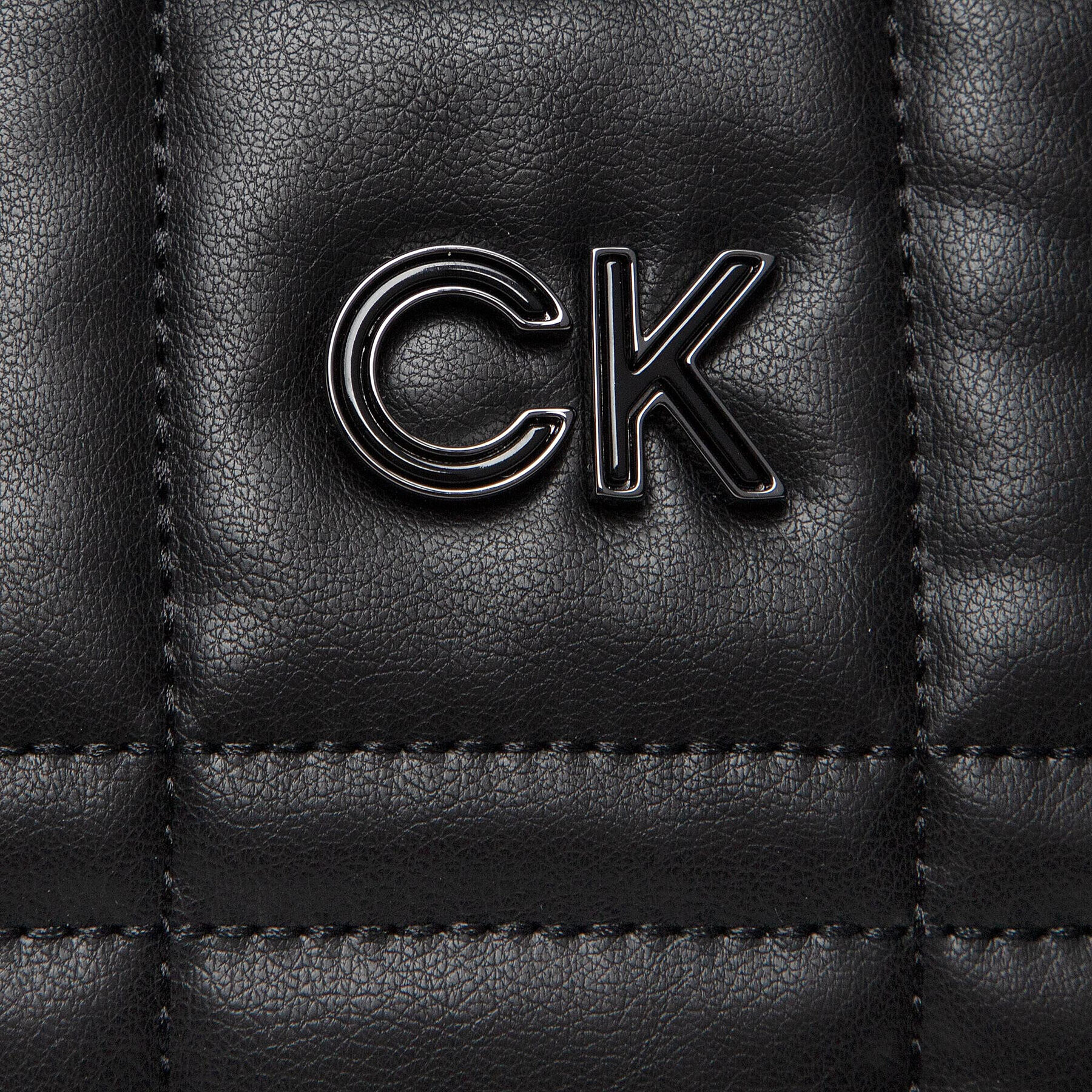 Calvin Klein Дамска чанта Re-Lock Quilt Tote W/Lp Cmpt K60K609880 Черен - Pepit.bg