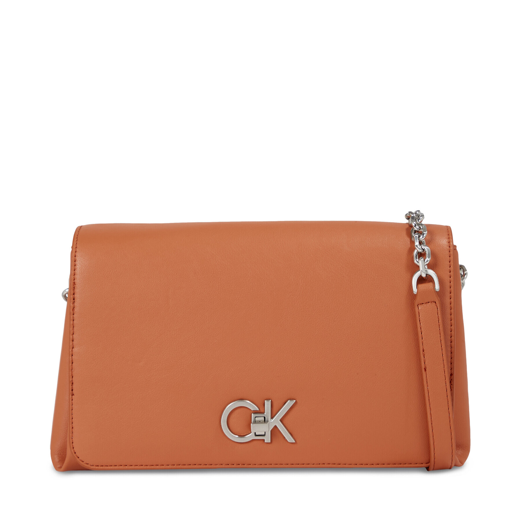 Calvin Klein Дамска чанта Re-Lock Shoulder Bag Md K60K611057 Кафяв - Pepit.bg