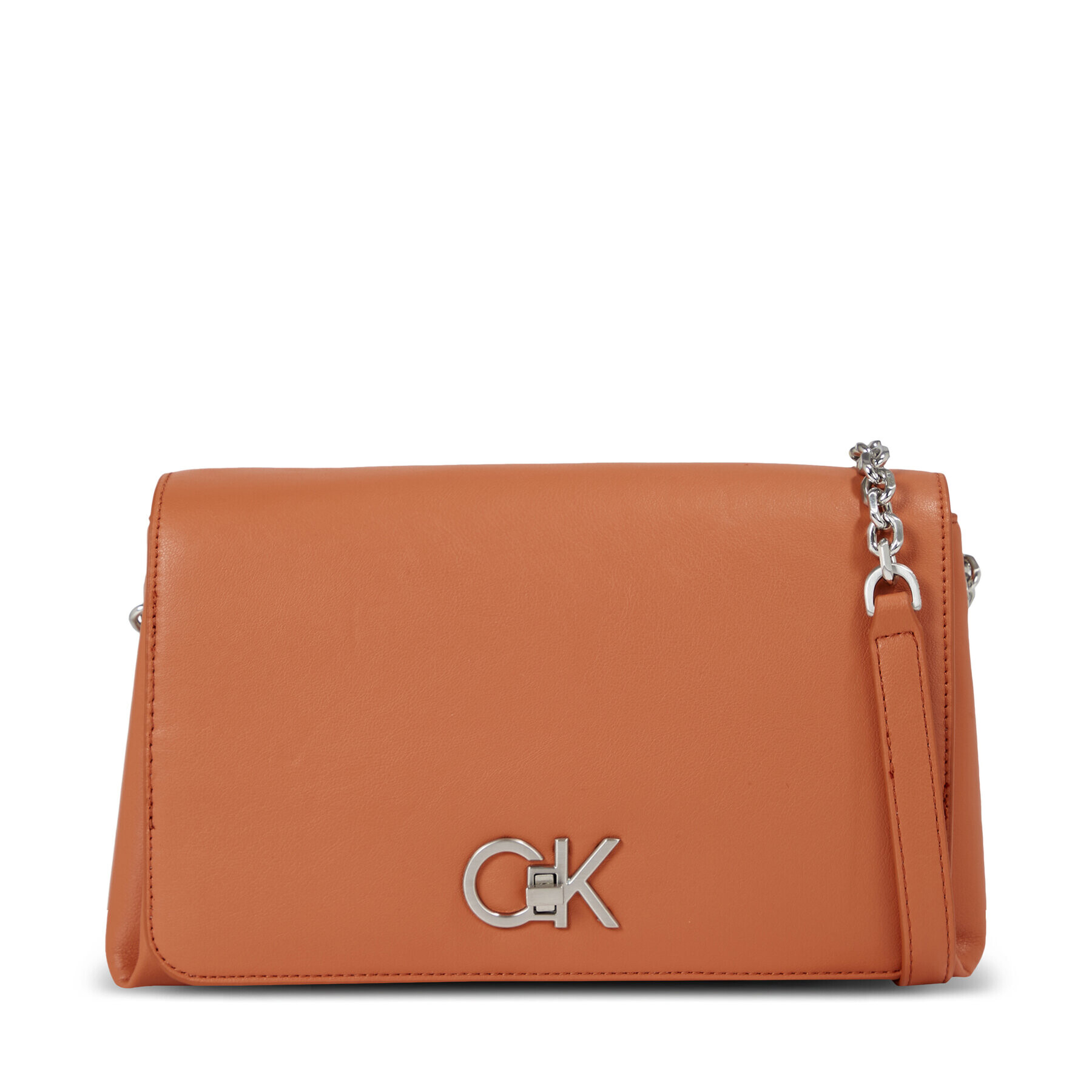 Calvin Klein Дамска чанта Re-Lock Shoulder Bag Md K60K611057 Кафяв - Pepit.bg