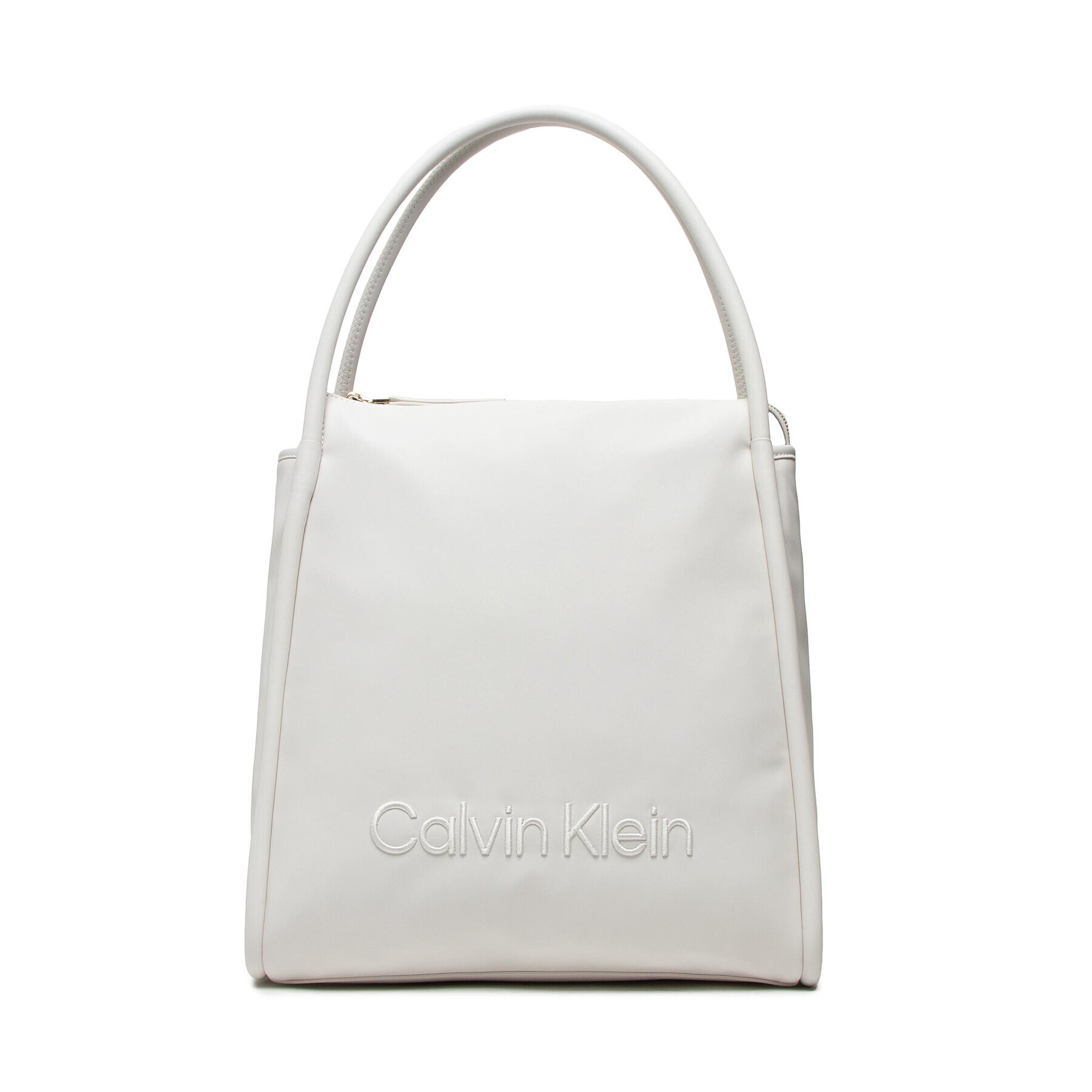 Calvin Klein Дамска чанта Resort Hobo K60K609636 Бял - Pepit.bg