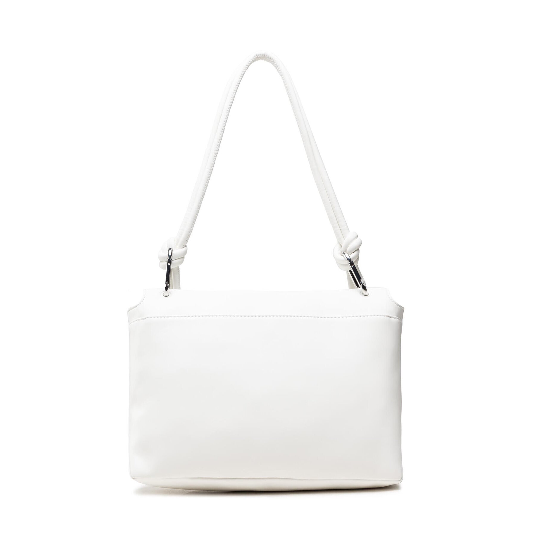 Calvin Klein Дамска чанта Roped Shoulder Bag K60K609004 Бял - Pepit.bg