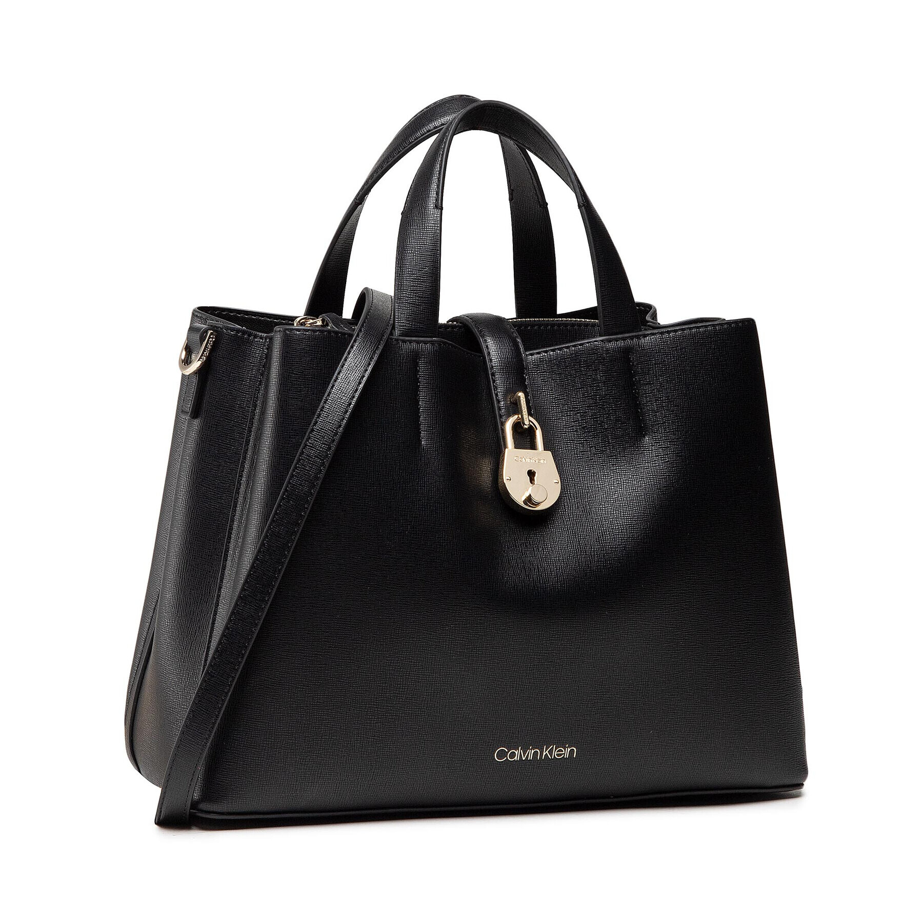 Calvin Klein Дамска чанта Tote Md K60K607671 Черен - Pepit.bg