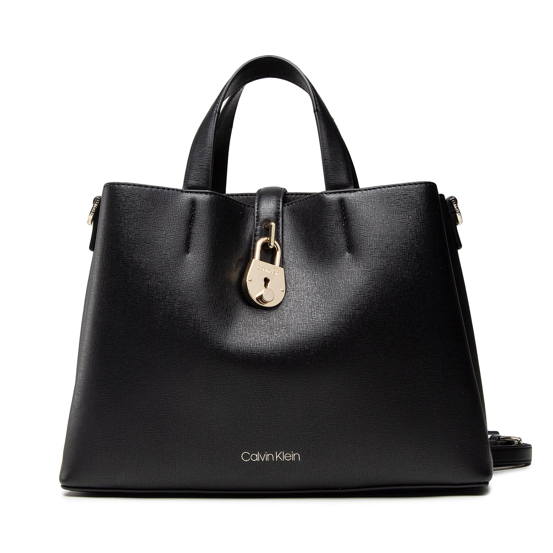 Calvin Klein Дамска чанта Tote Md K60K607671 Черен - Pepit.bg