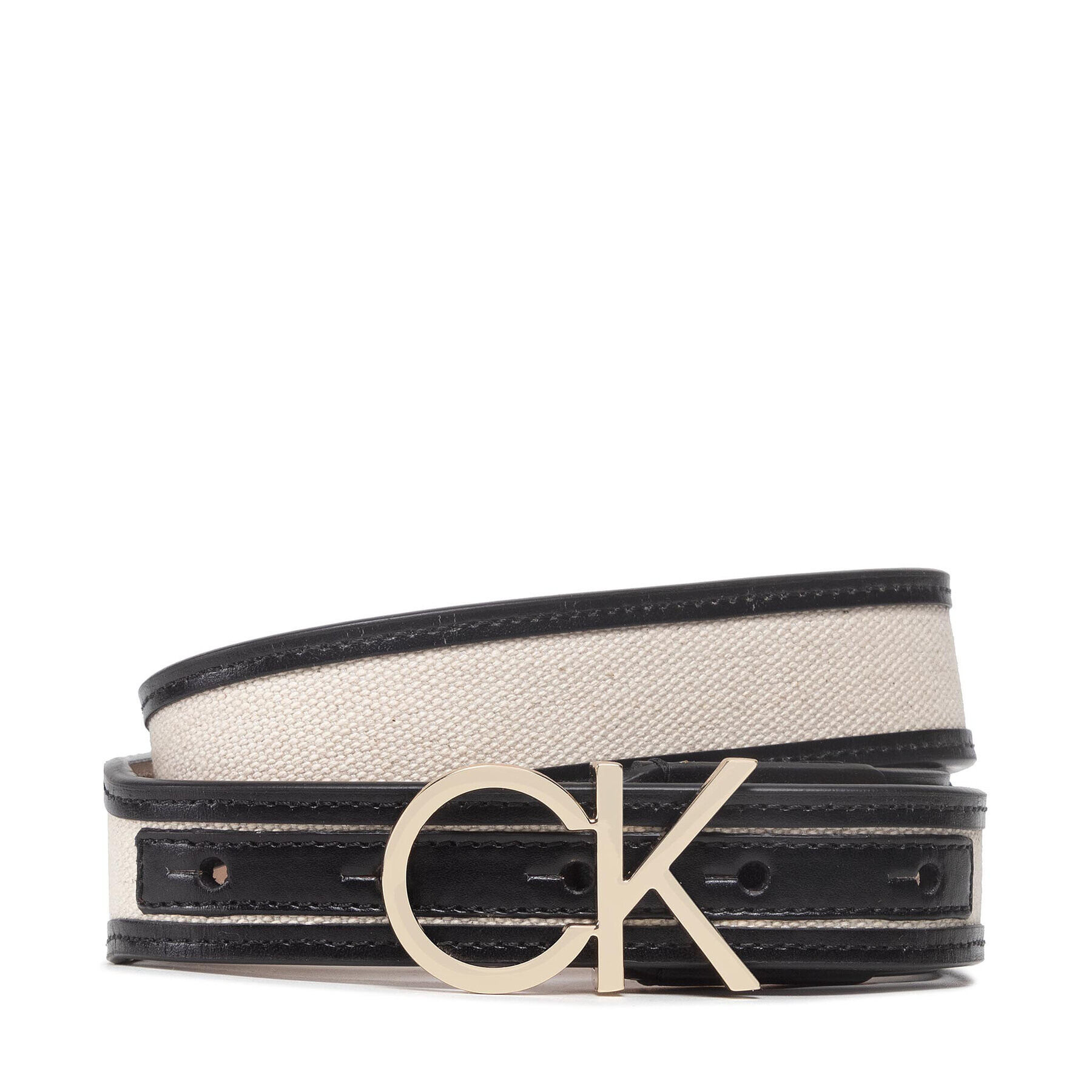 Calvin Klein Дамски колан Calvin Resort Ck Logo 3cm Belt K60K609175 Бежов - Pepit.bg