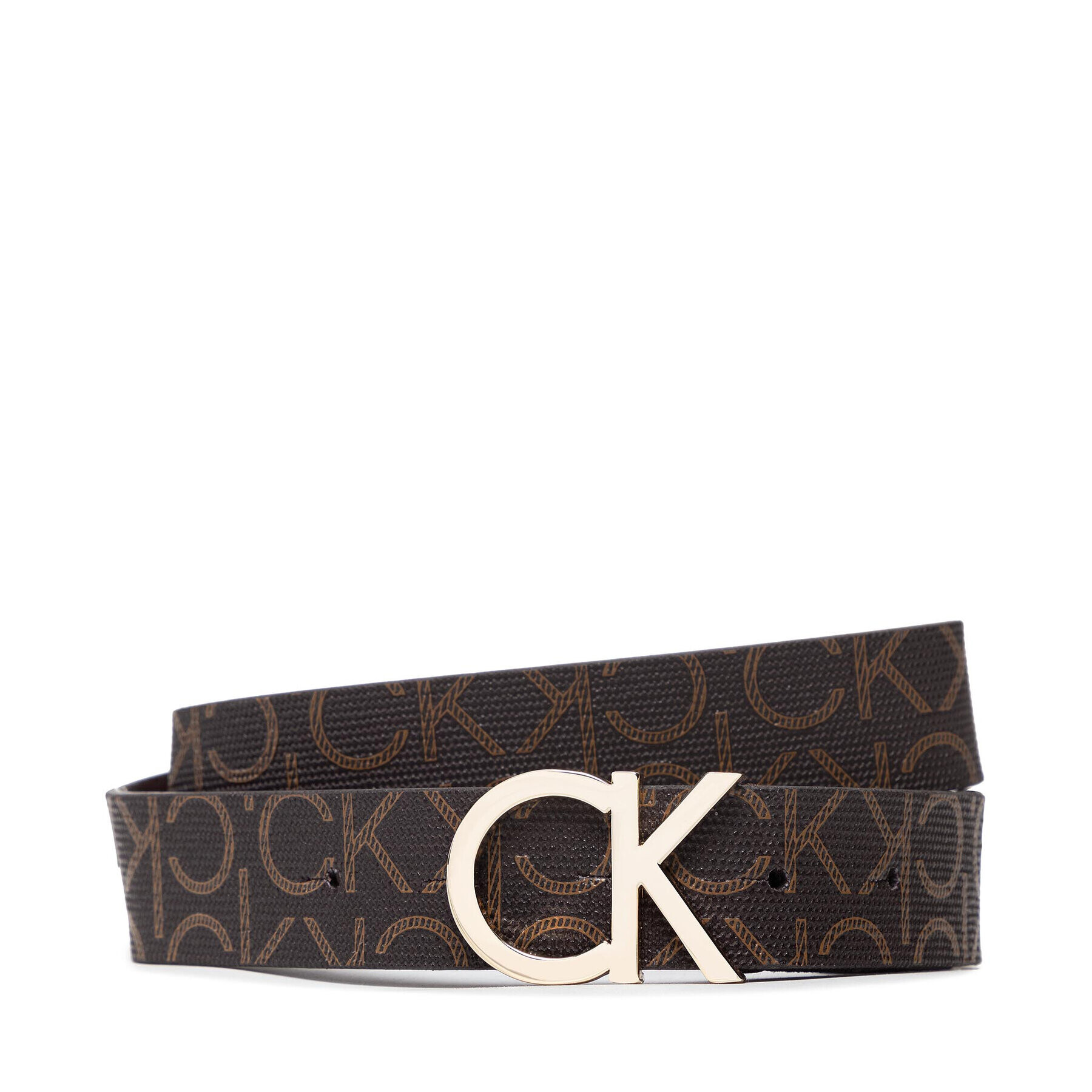 Calvin Klein Дамски колан Ck Mono Belt 3Cm K60K606446 Кафяв - Pepit.bg