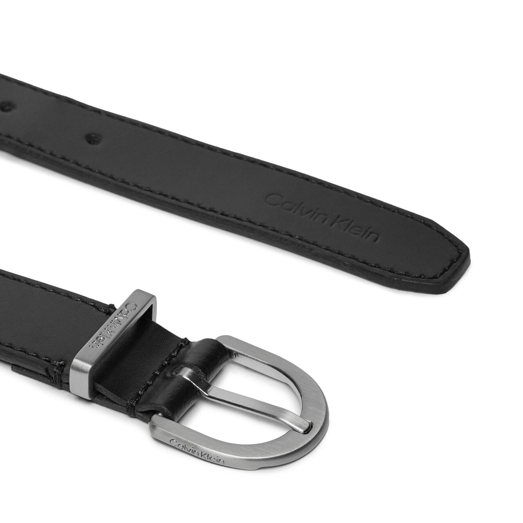 Calvin Klein Дамски колан Ck Must Metal Loop Rnd Belt 25Mm K60K610158 Черен - Pepit.bg