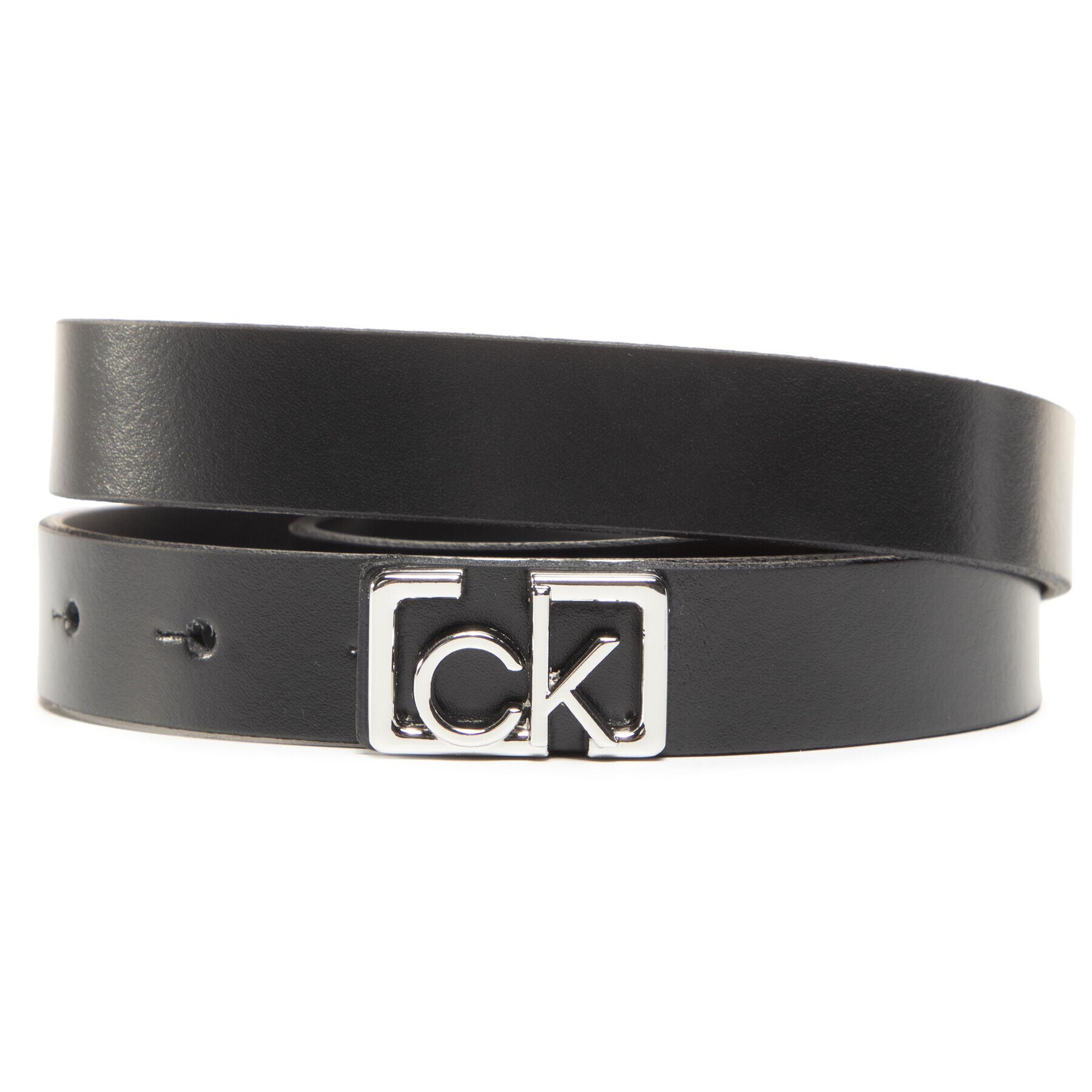 Calvin Klein Дамски колан Plaque Skinny Belt 20Mm K60K607325 Черен - Pepit.bg