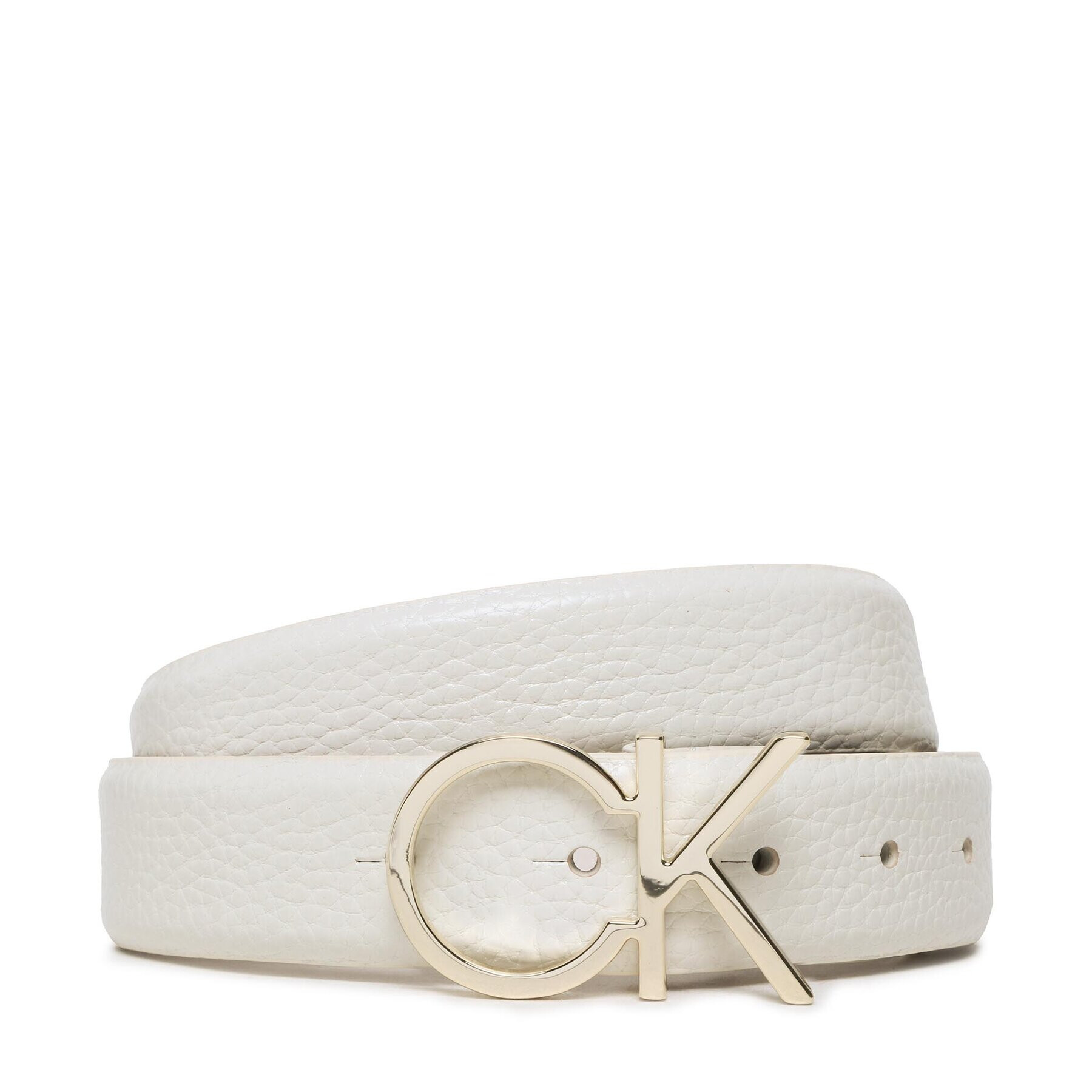 Calvin Klein Дамски колан Re-Lock Ck Logo Belt 30 Mm Pbl K60K610413 Бял - Pepit.bg