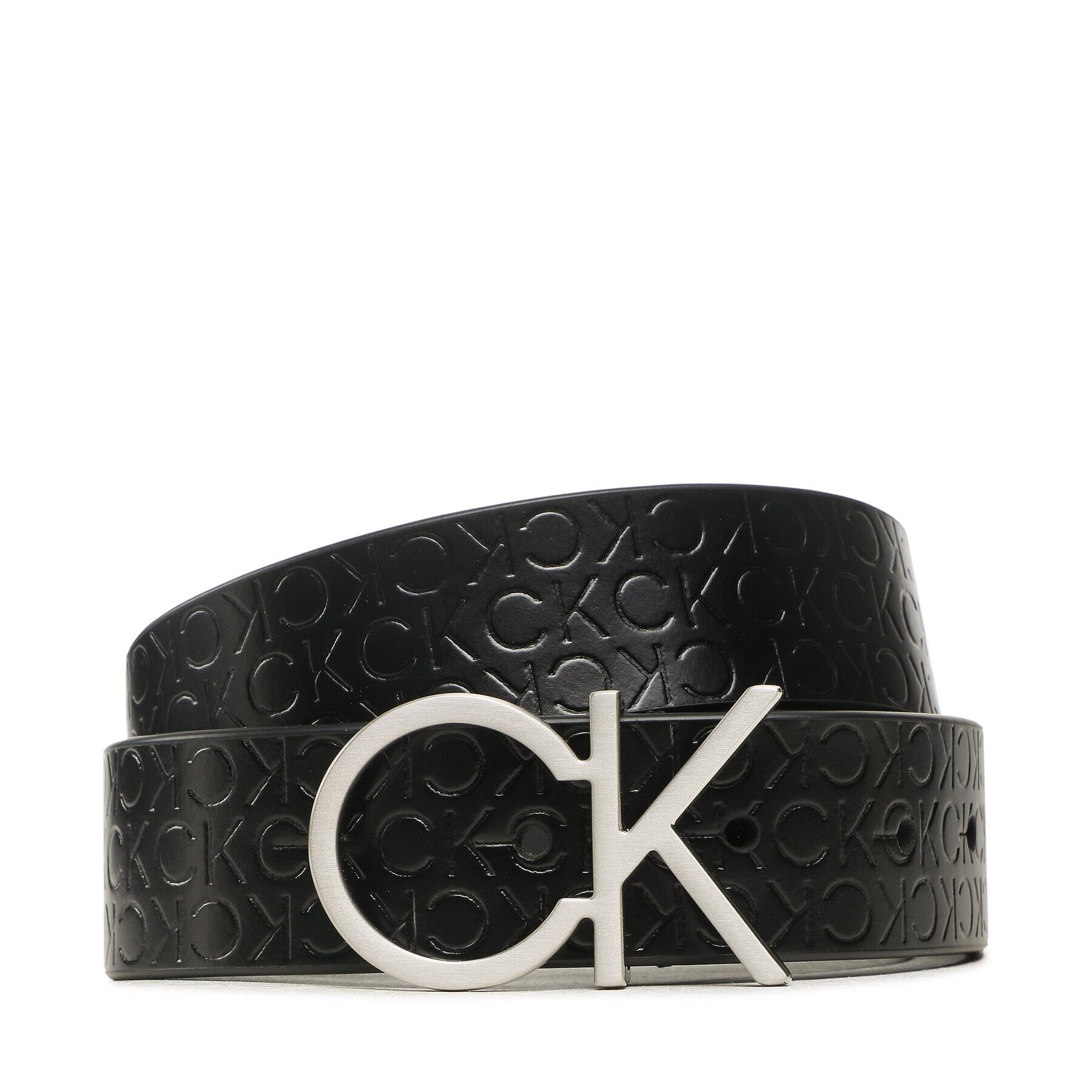 Calvin Klein Дамски колан Re-Lock Ck Logo Belt 30Mm Emb Mn K60K610981 Черен - Pepit.bg