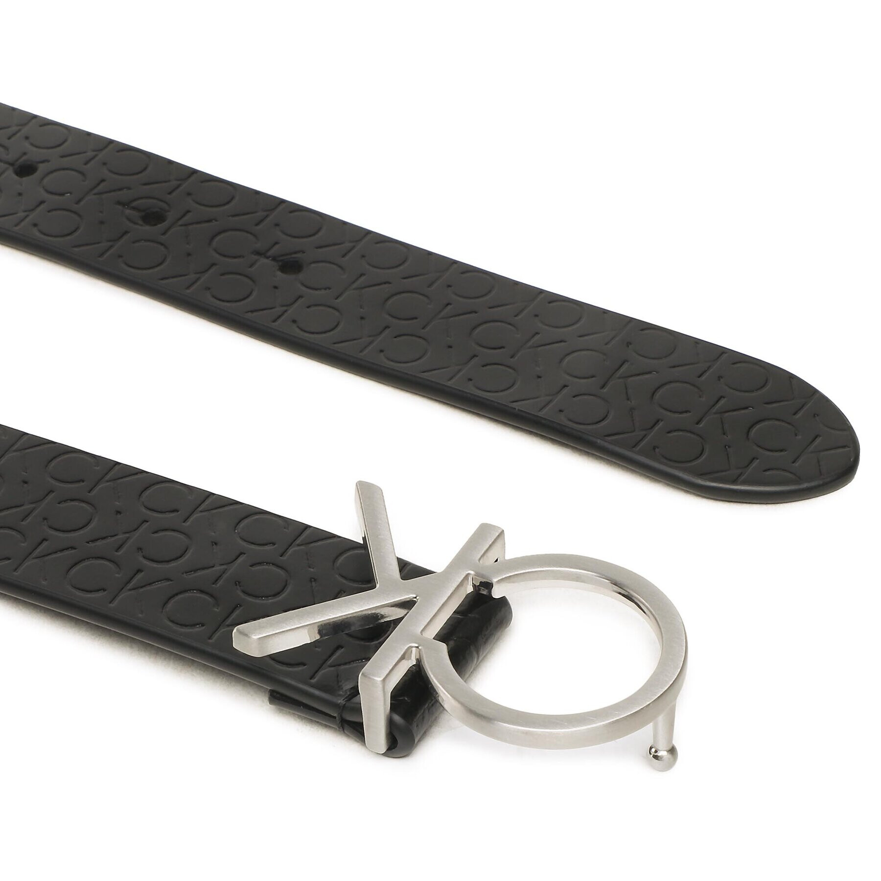 Calvin Klein Дамски колан Re-Lock Ck Logo Belt 30Mm Emb Mn K60K610981 Черен - Pepit.bg