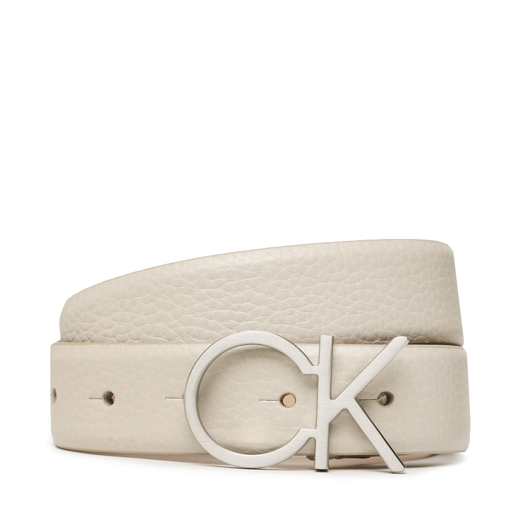 Calvin Klein Дамски колан Re-Lock Ck Logo Belt 30mm Pbl K60K610413 Бежов - Pepit.bg