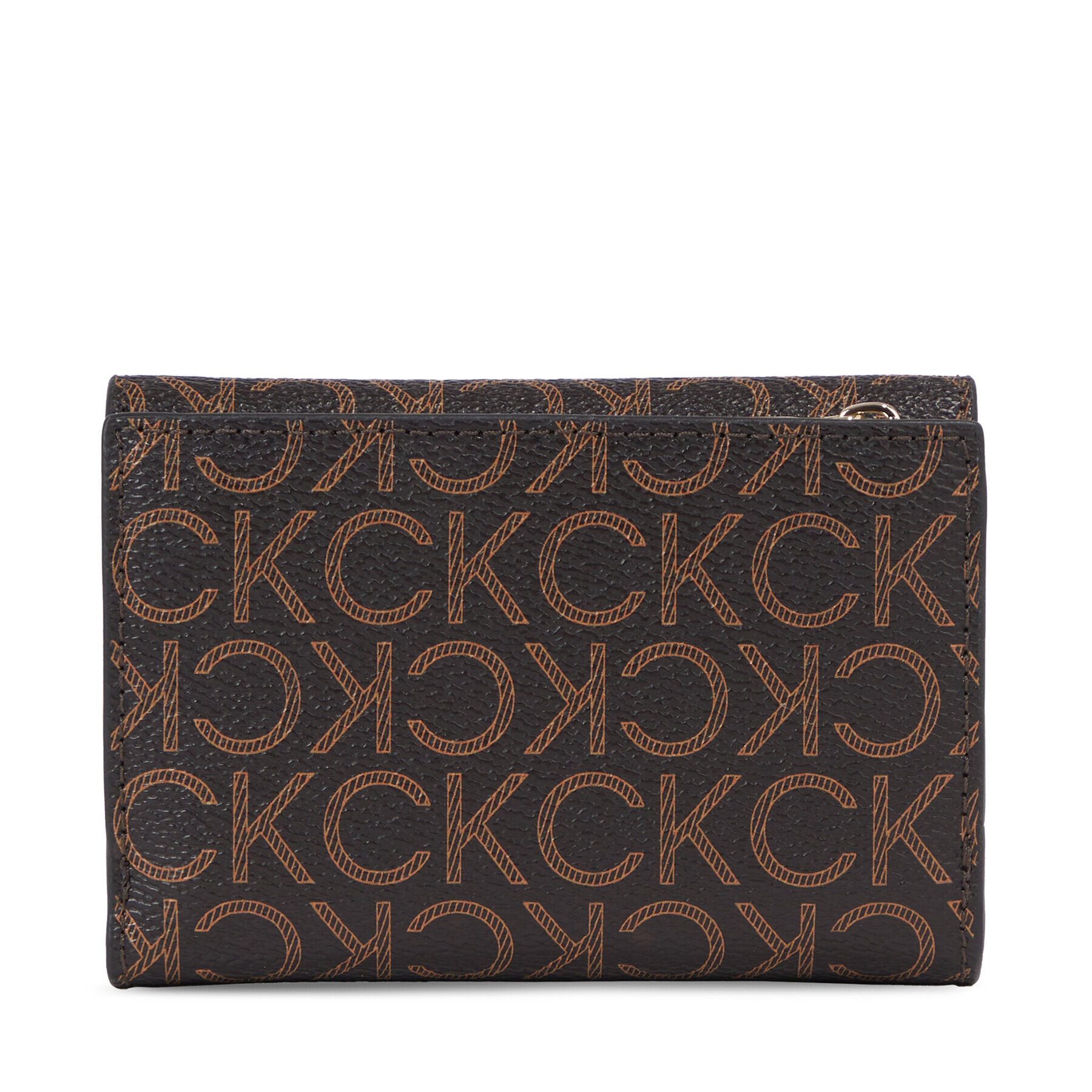 Calvin Klein Дамски портфейл Ck Must Trifold Sm-Mono K60K611324 Кафяв - Pepit.bg