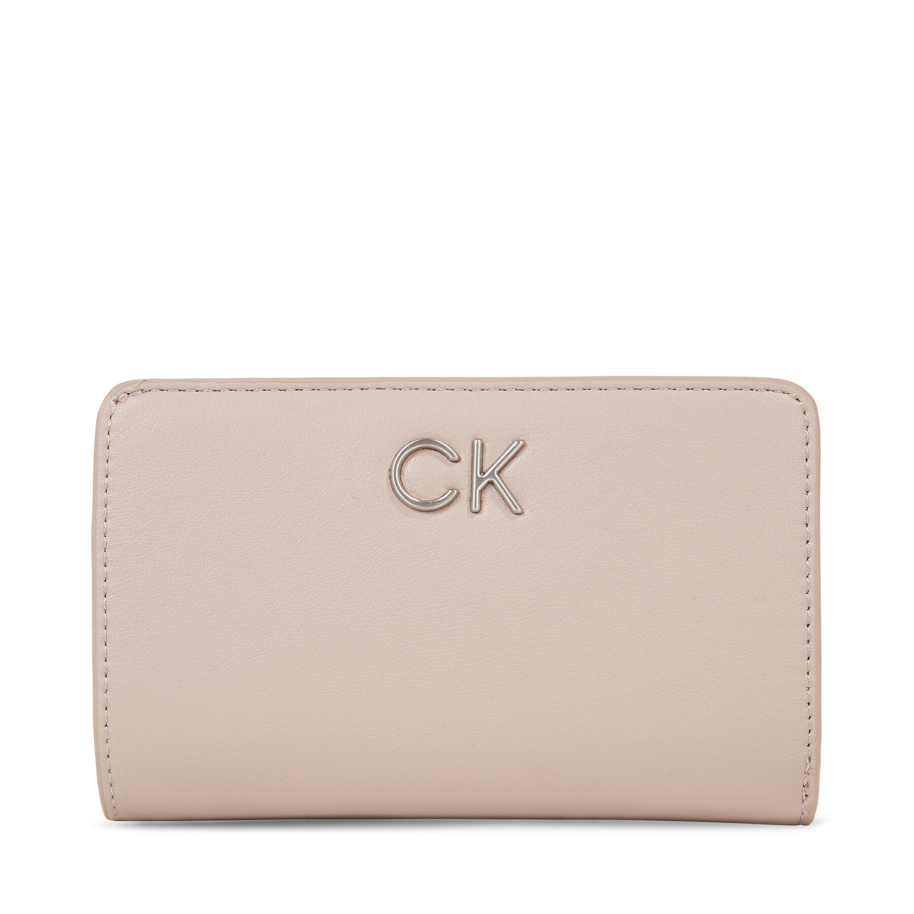 Calvin Klein Дамски портфейл Re-Lock Bifold French Wallet K60K608992 Сив - Pepit.bg