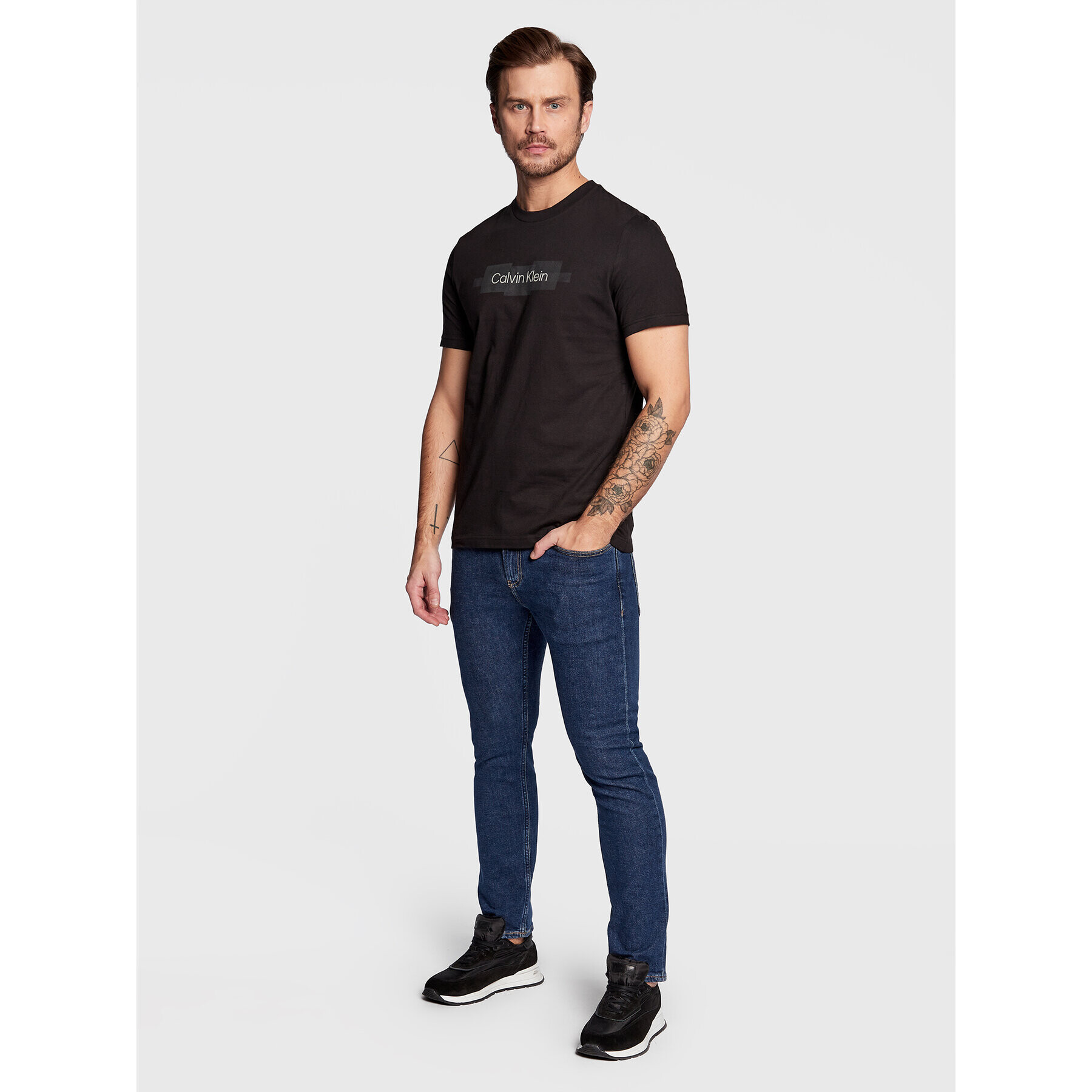 Calvin Klein Дънки K10K110710 Тъмносин Slim Fit - Pepit.bg