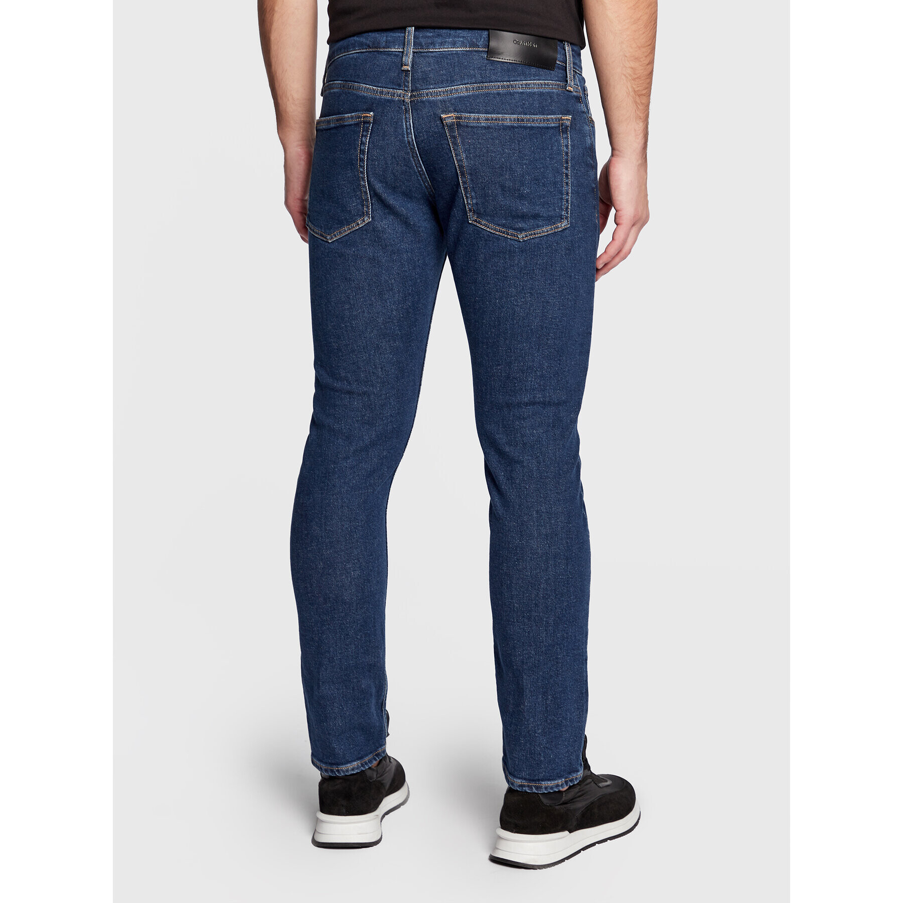 Calvin Klein Дънки K10K110710 Тъмносин Slim Fit - Pepit.bg