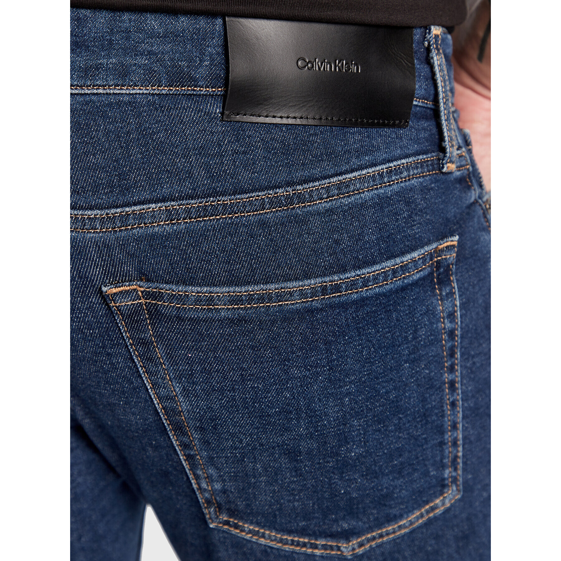 Calvin Klein Дънки K10K110710 Тъмносин Slim Fit - Pepit.bg