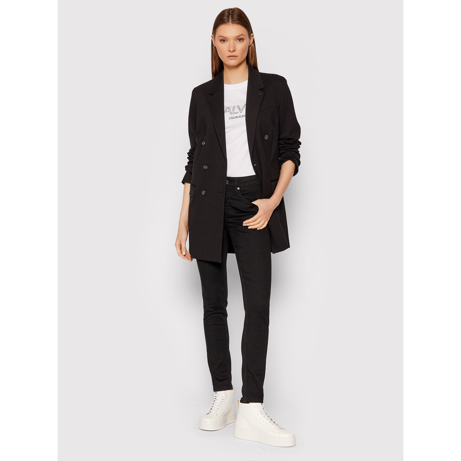 Calvin Klein Дънки K20K202500 Черен Skinny Fit - Pepit.bg