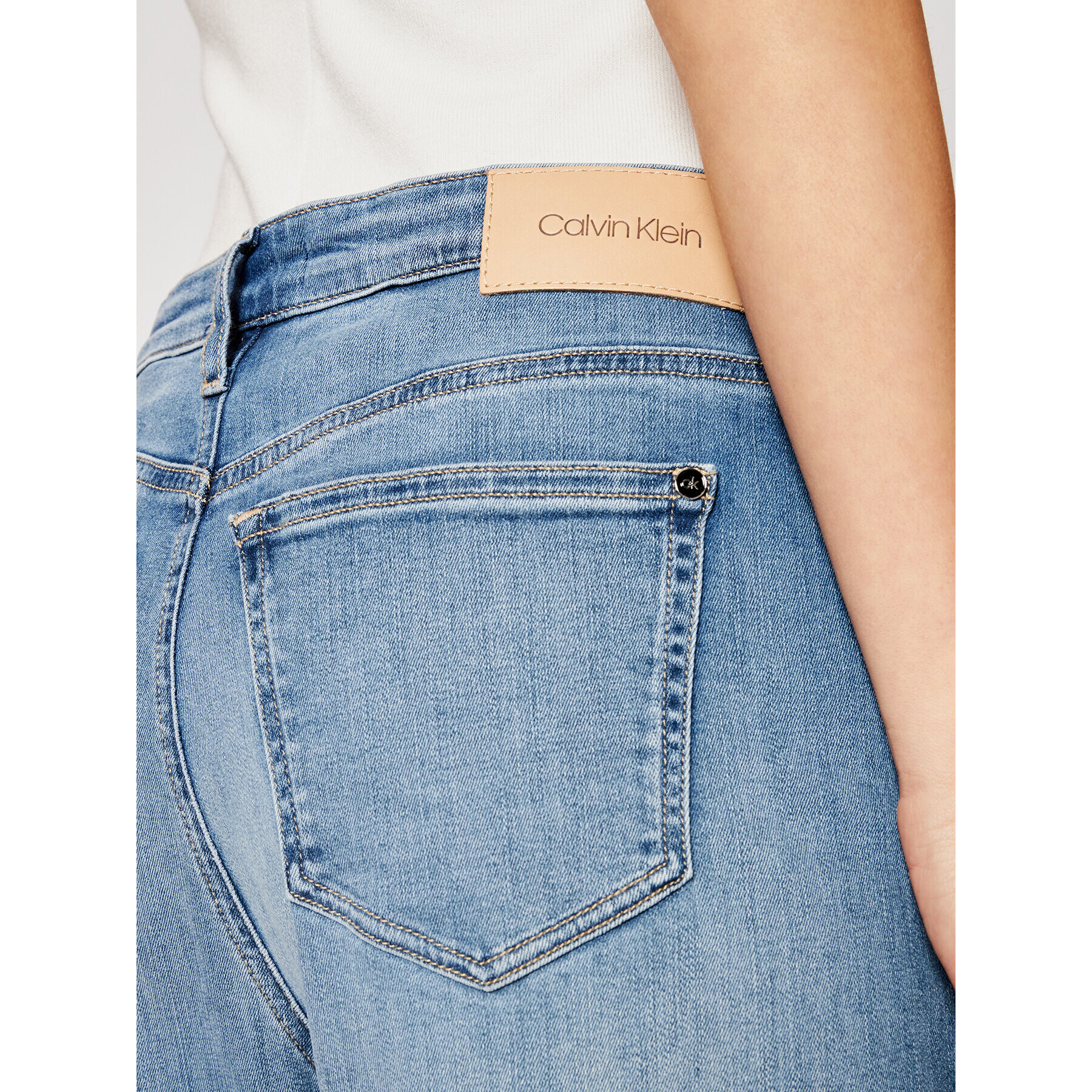 Calvin Klein Дънки K20K202985 Тъмносин Boyfriend Fit - Pepit.bg