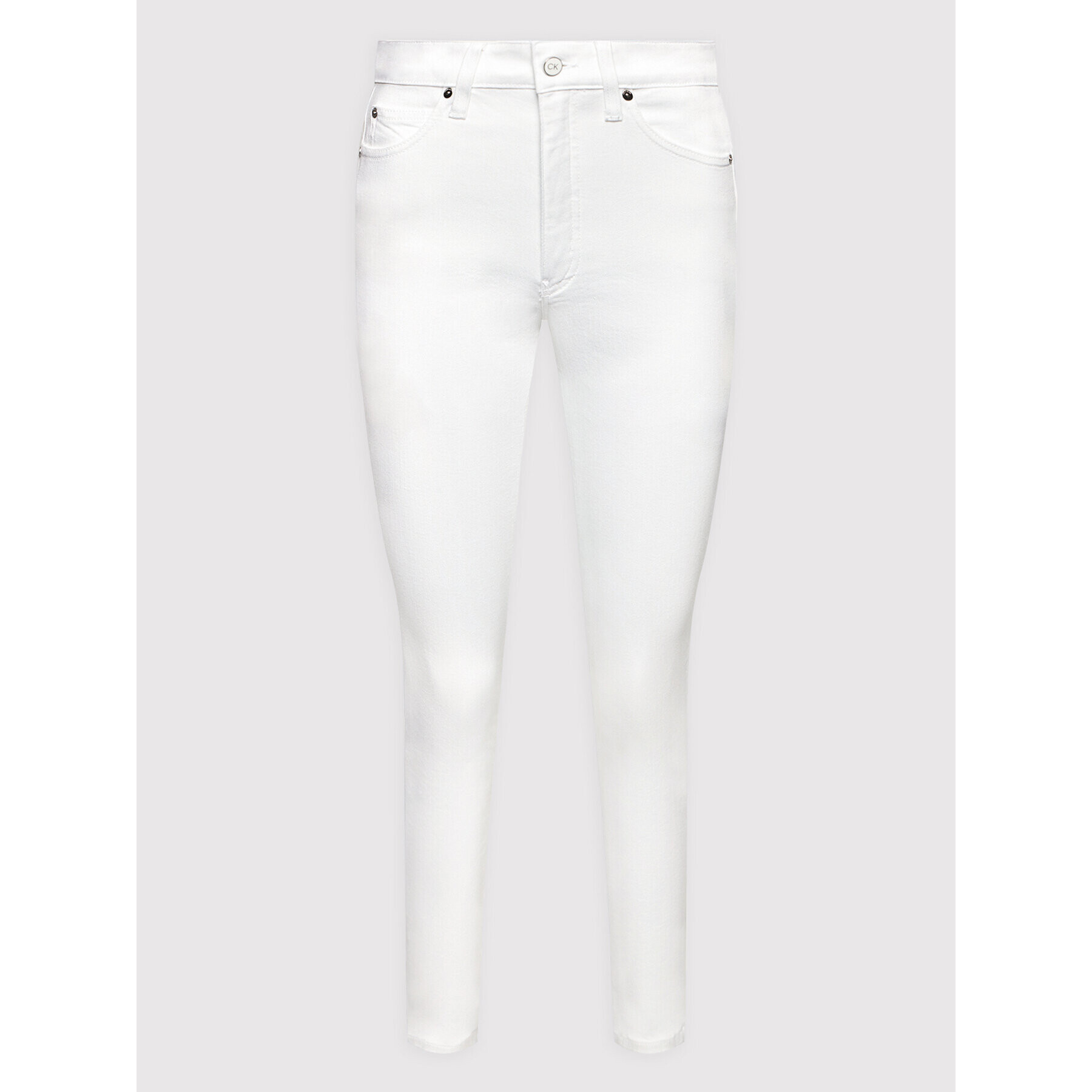 Calvin Klein Дънки K20K203610 Бял Skinny Fit - Pepit.bg