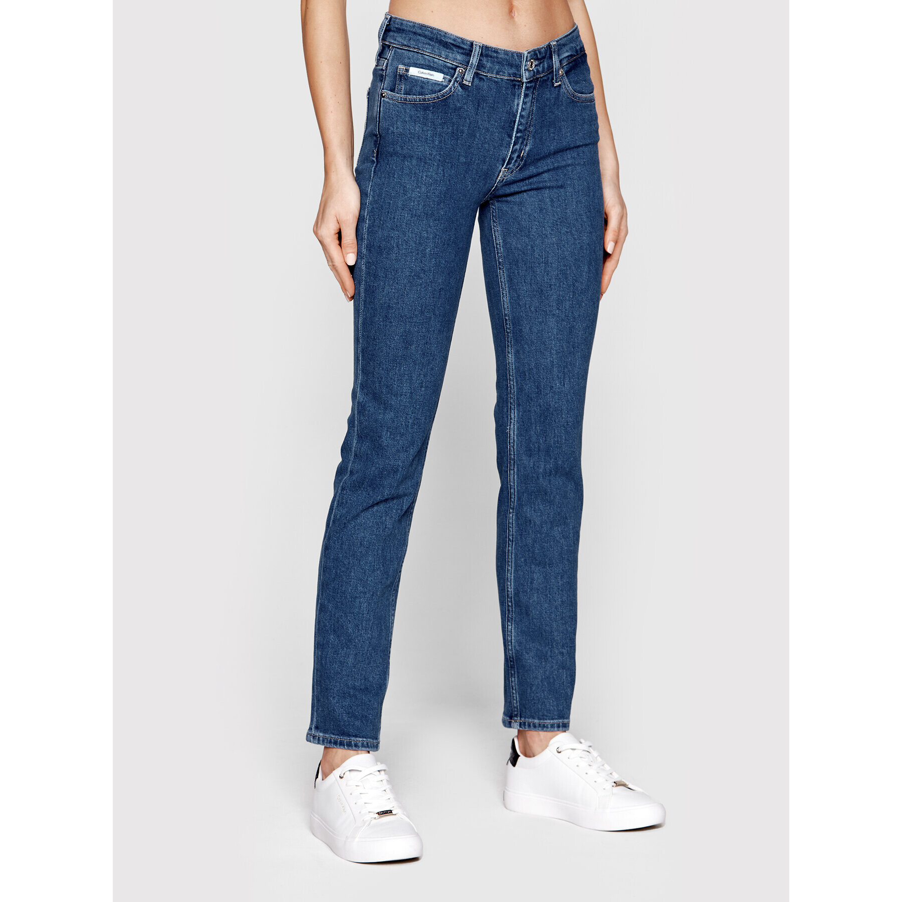 Calvin Klein Дънки K20K204437 Син Slim Fit - Pepit.bg